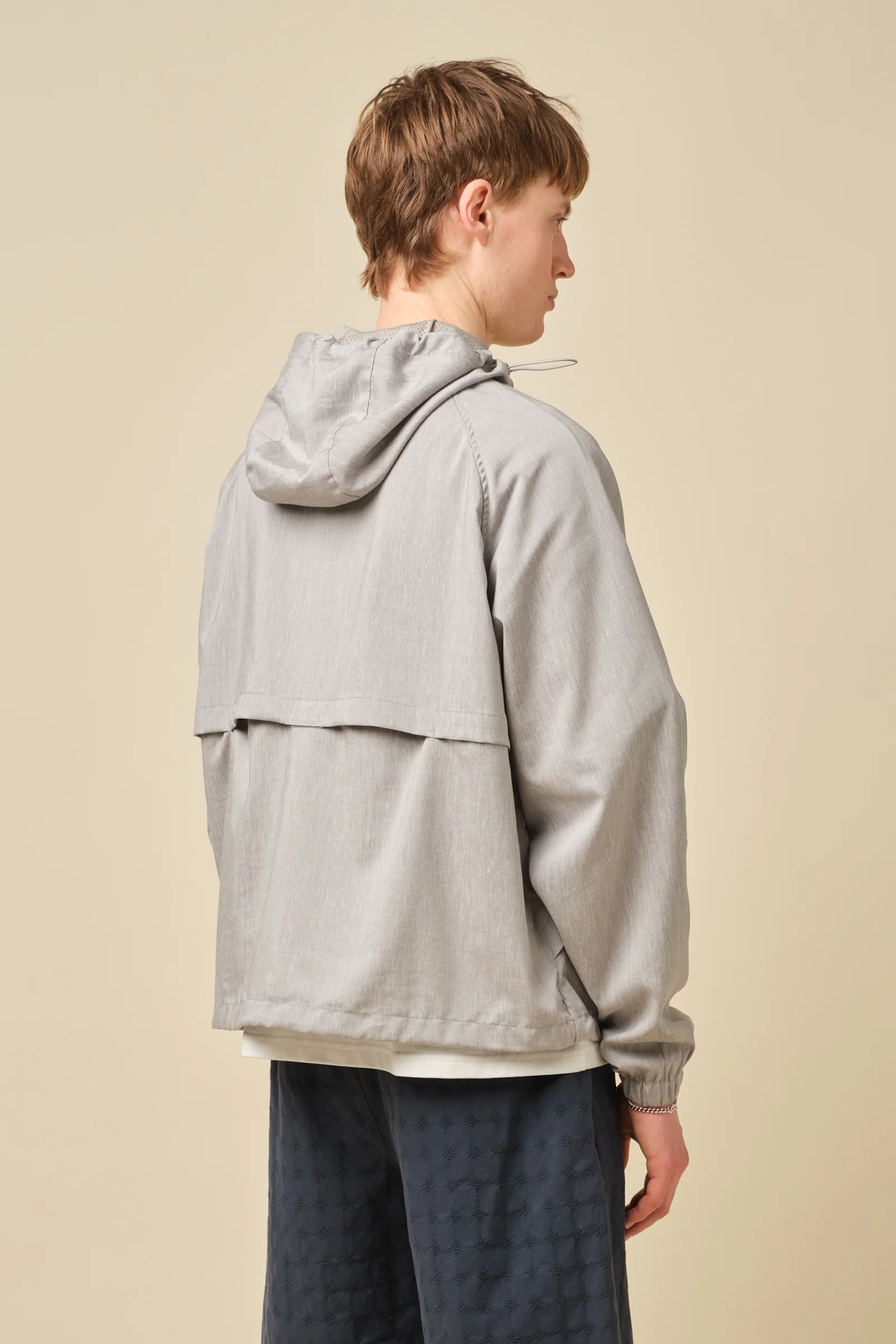 STORM GREY LINEN WINDBREAKER - Image 4