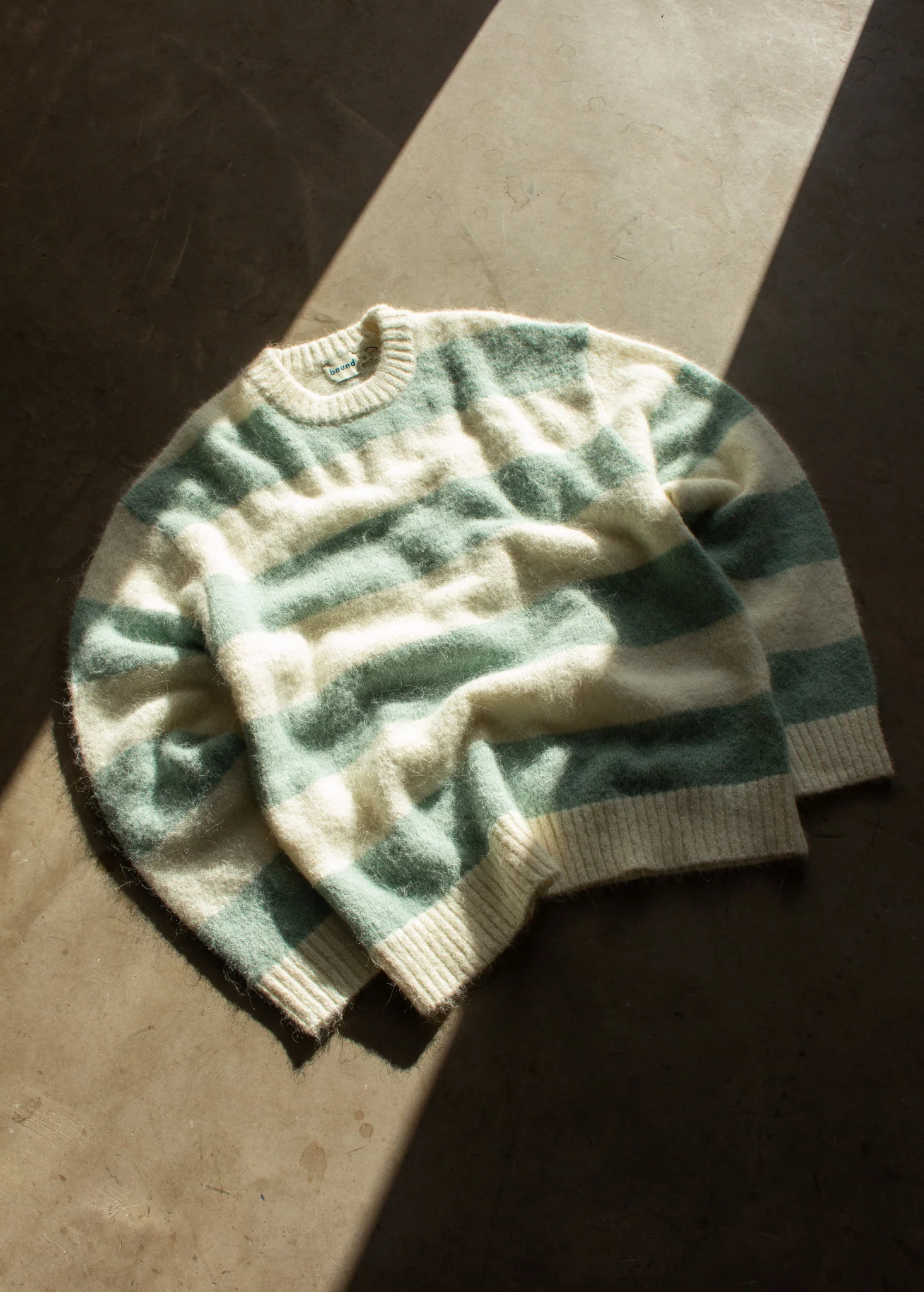 STRIPE ALPACA FLUFFY KNIT - MENTHE - Image 6