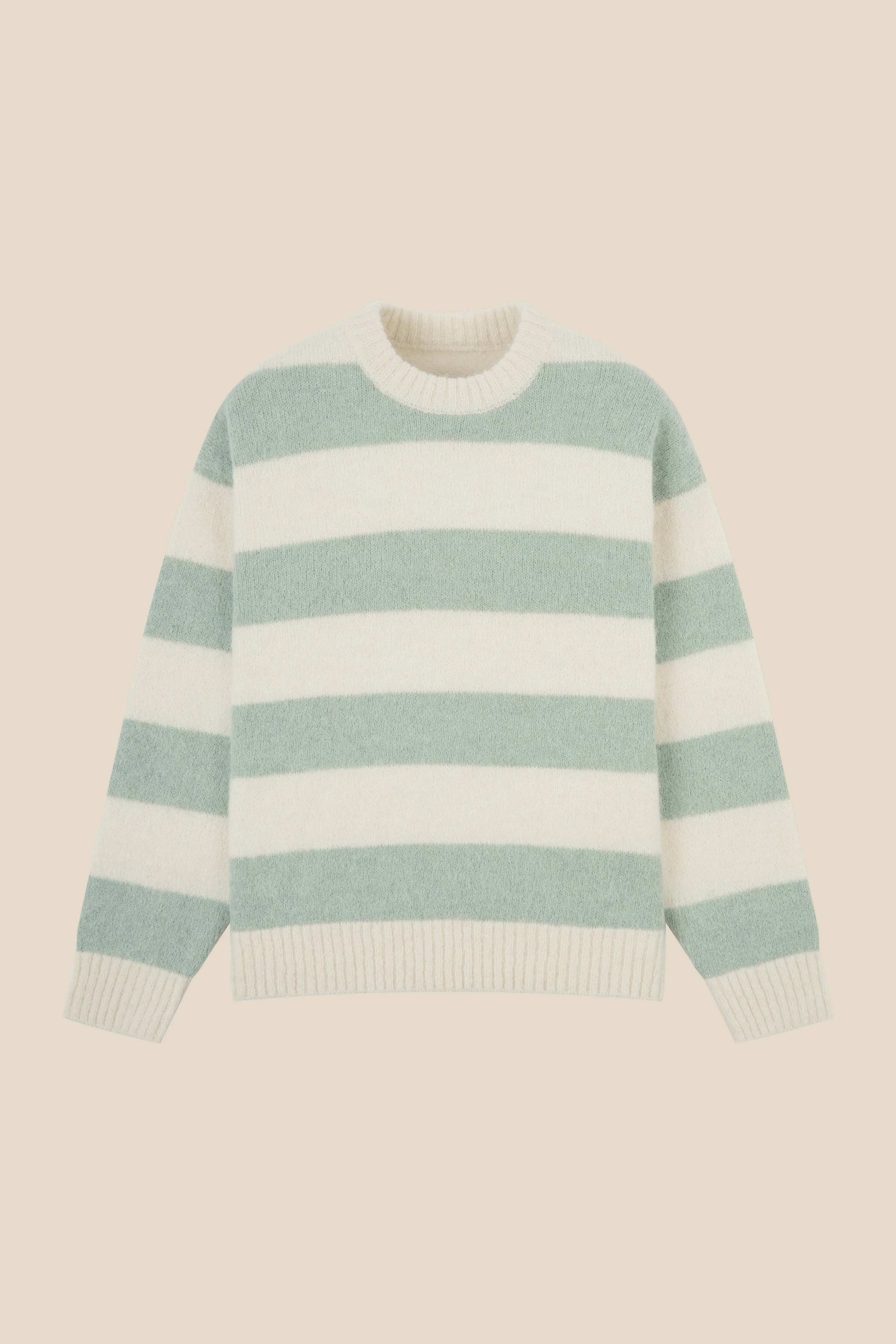 STRIPE ALPACA FLUFFY KNIT - MENTHE - Image 8