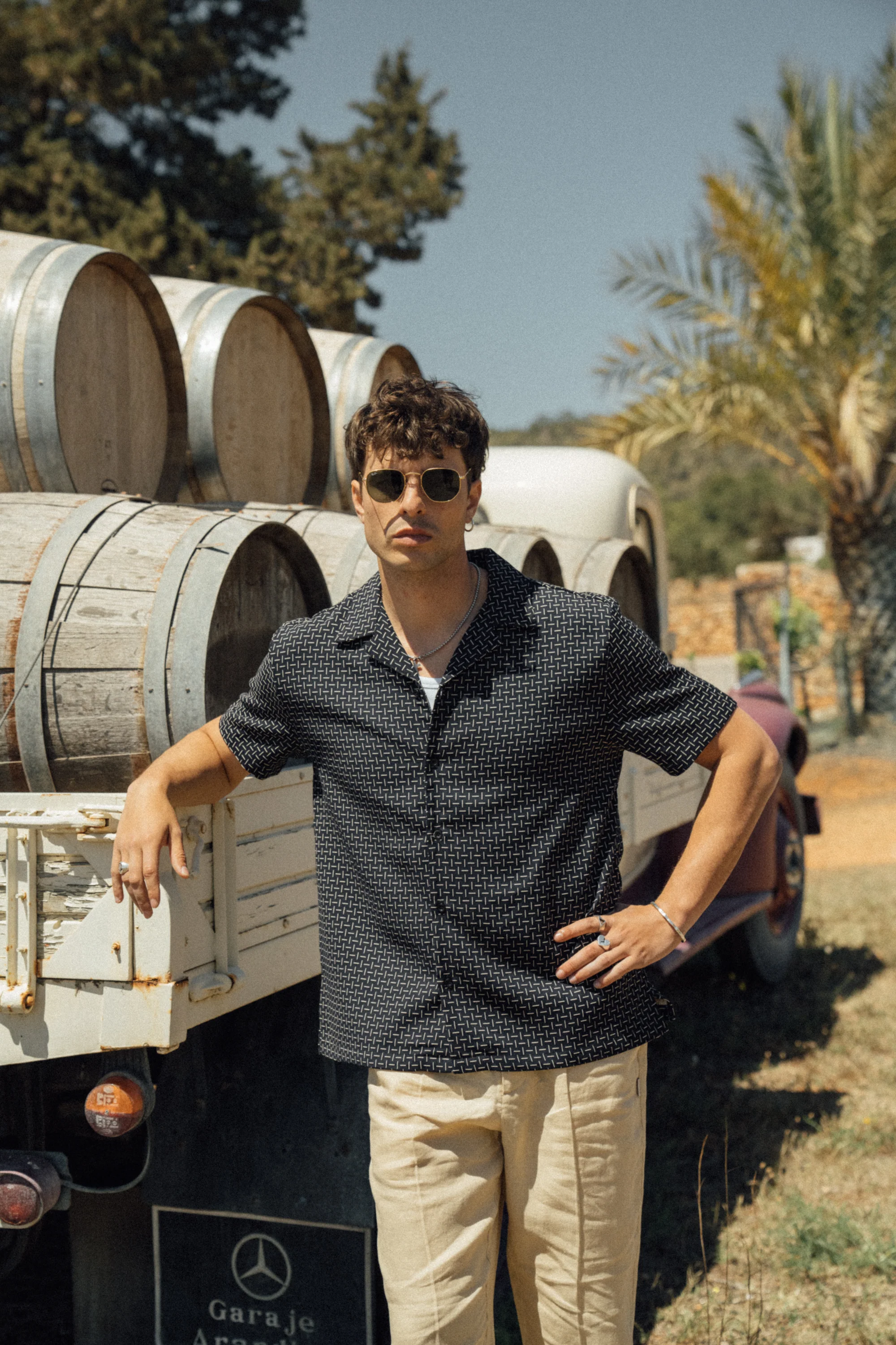 STRIPE CUBAN SS SHIRT - NAVY - Image 10