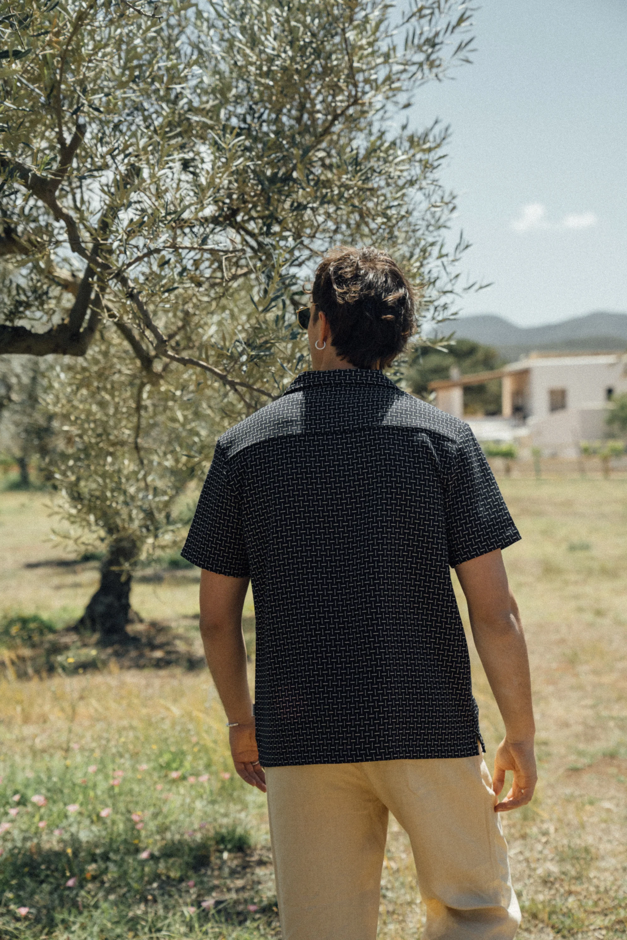 STRIPE CUBAN SS SHIRT - NAVY - Image 11