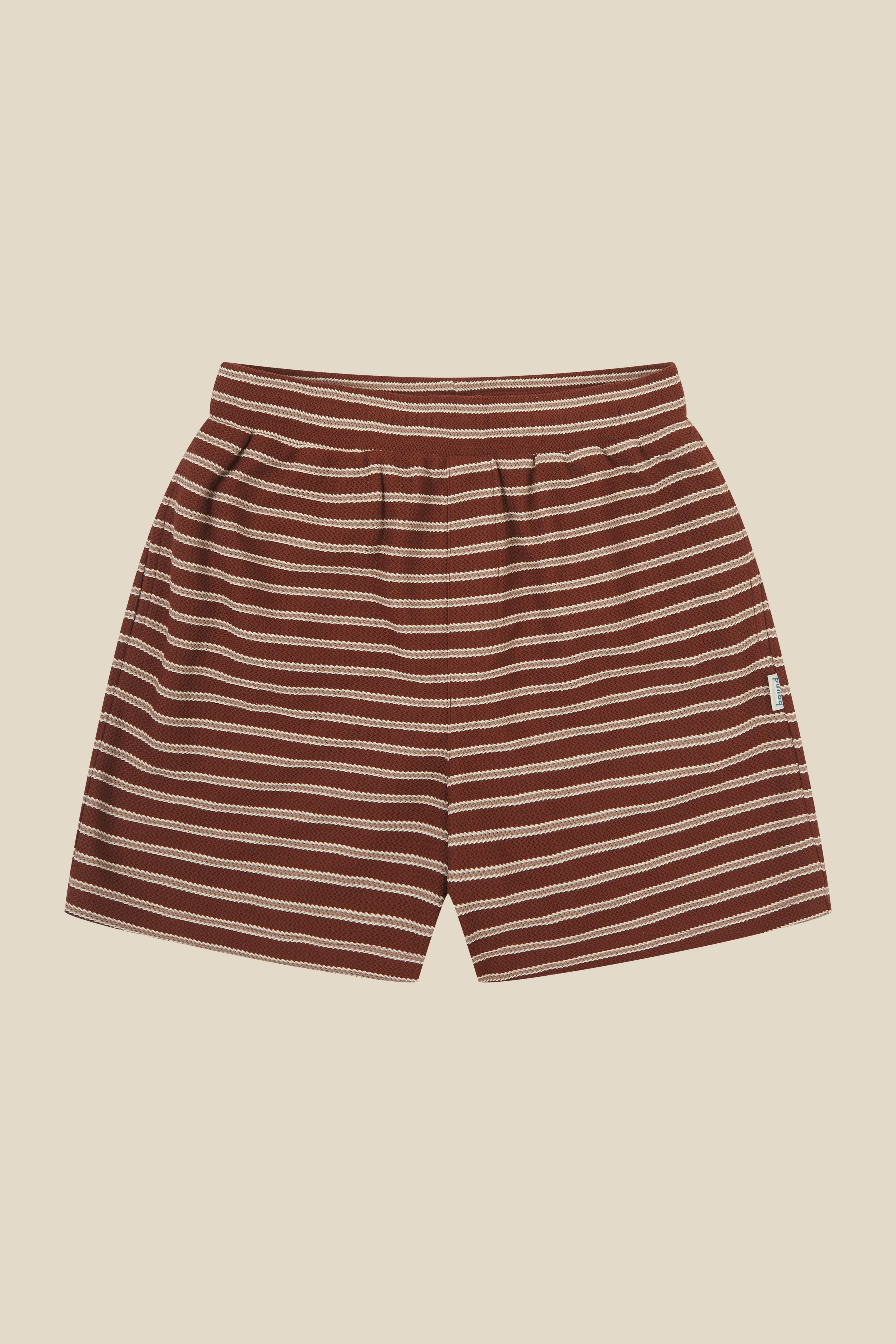 STRIPE JACQUARD RUST SHORTS - Image 9
