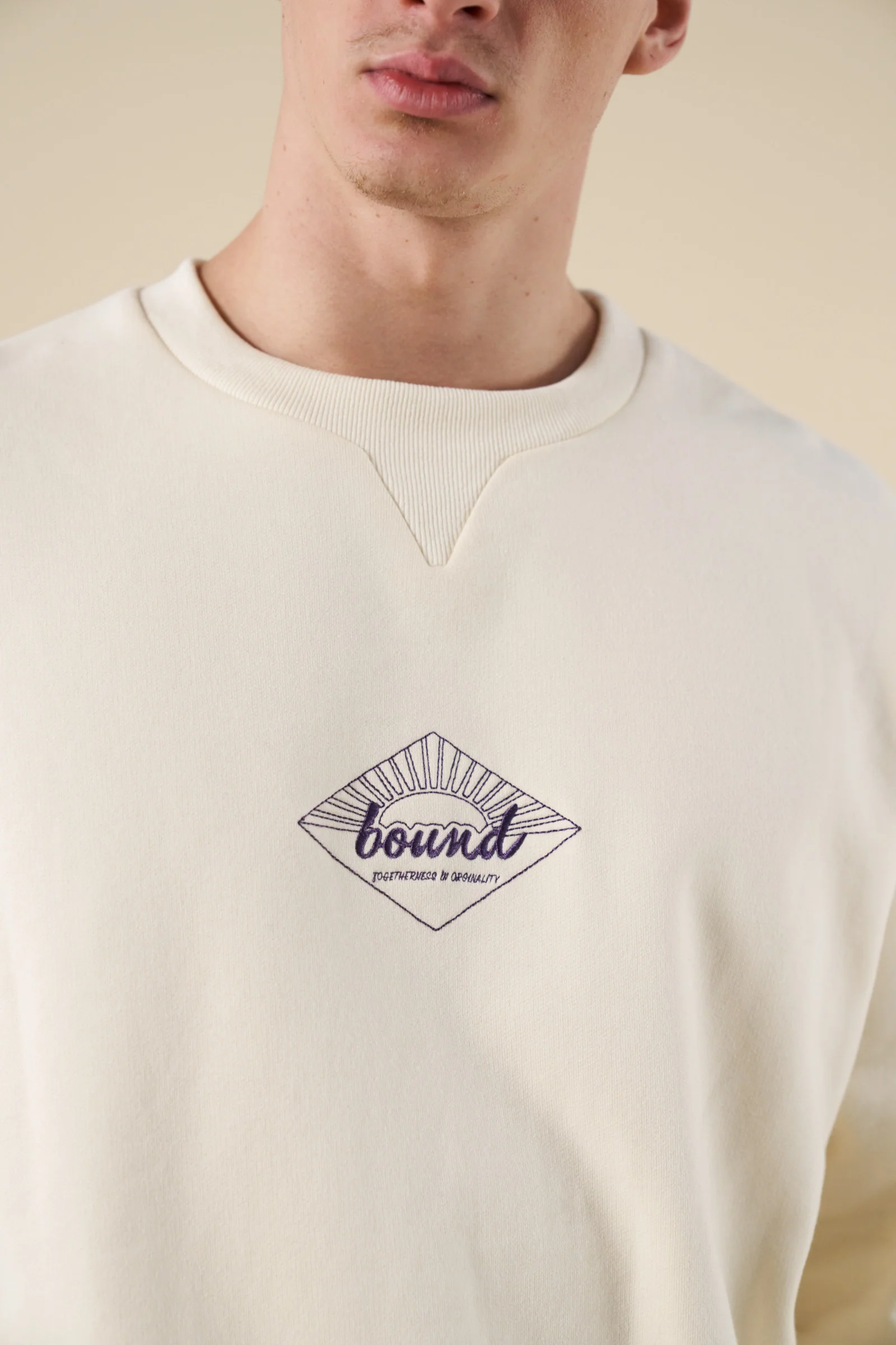 SUNRISE SWEATER - ECRU / PURPLE - Image 4