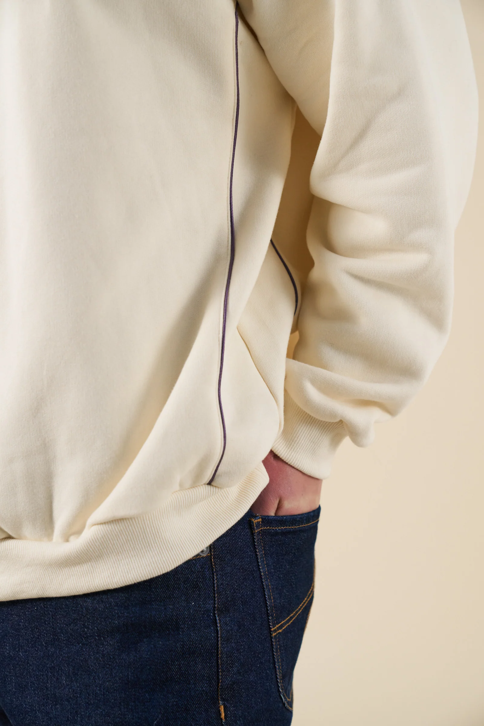 SUNRISE SWEATER - ECRU / PURPLE - Image 5