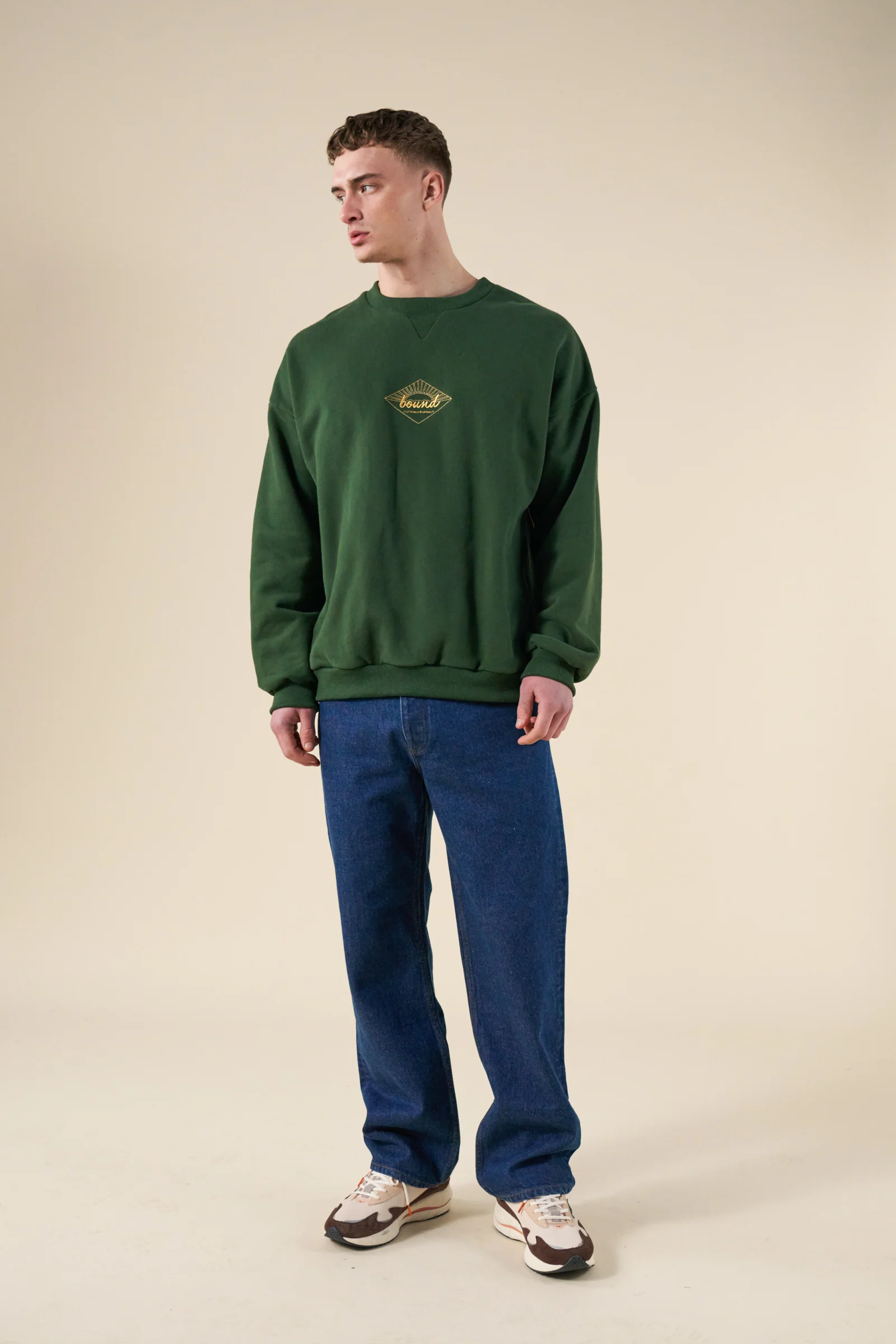 SUNRISE SWEATER - FOREST / YELLOW - Image 3