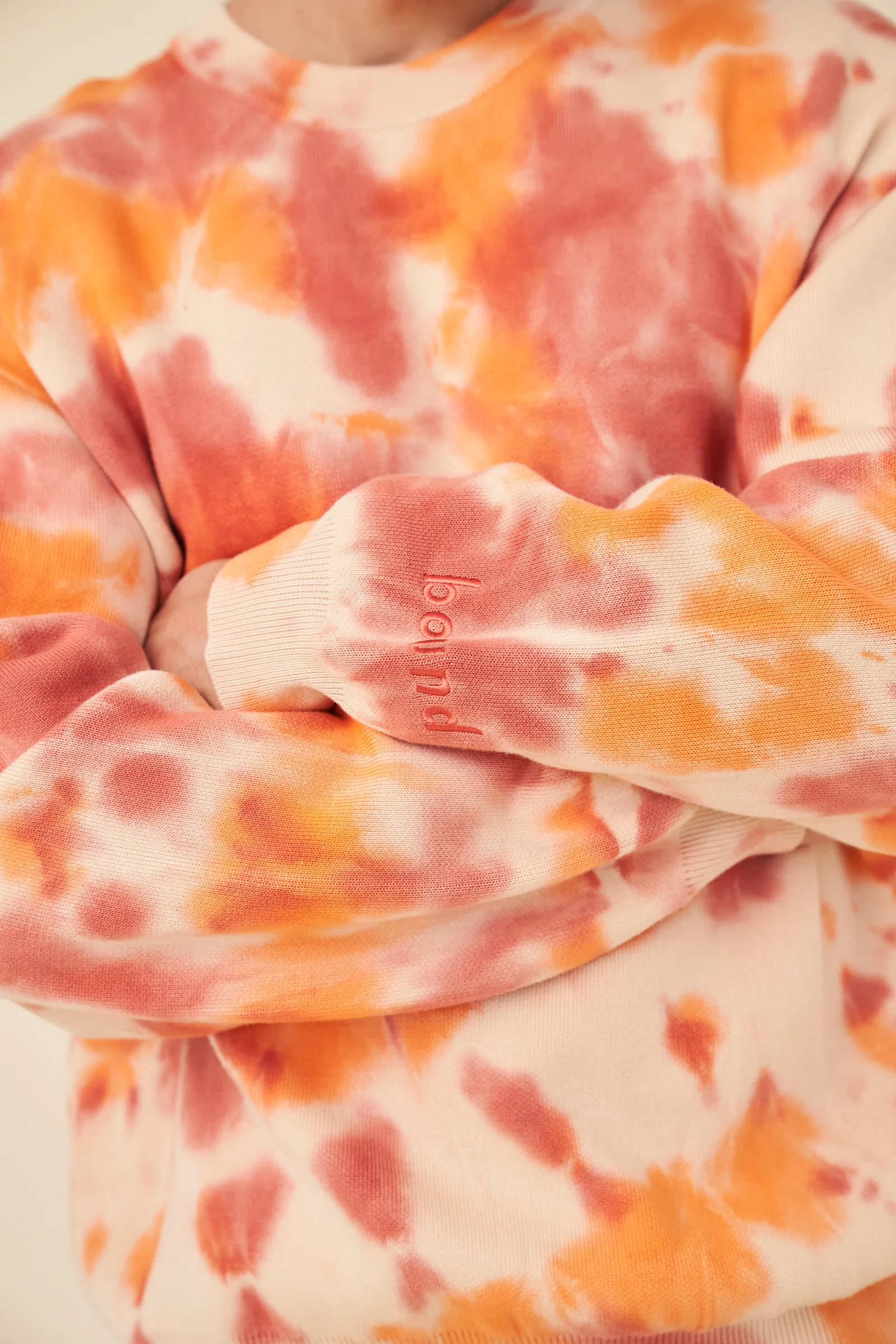 SUNSET TIE DYE KNIT SWEATER - ORANGE - Image 3