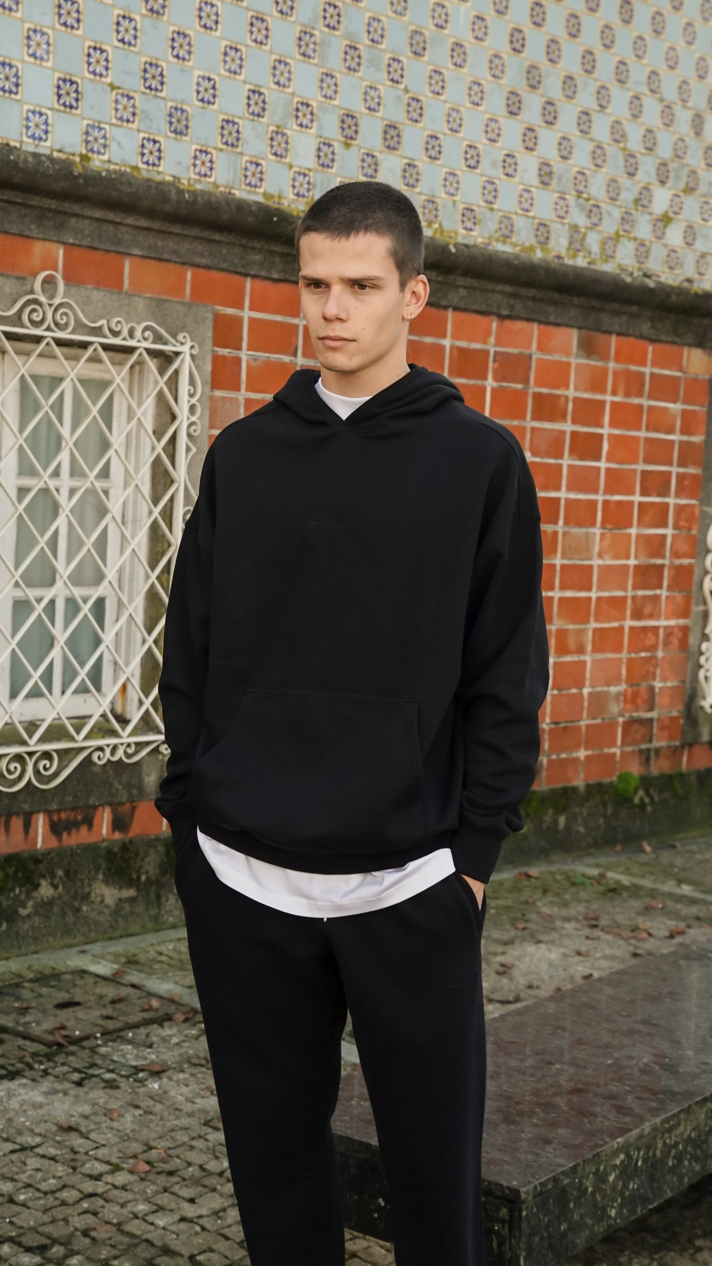 SUSTAIN BLACK HOODIE - Image 4