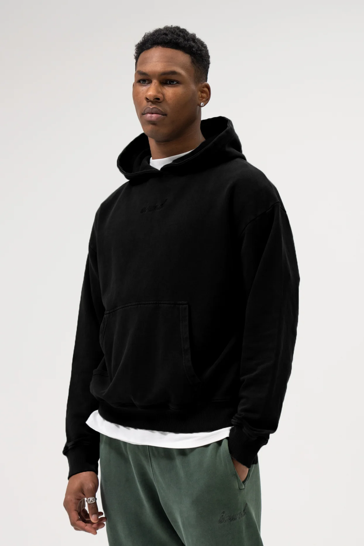 SUSTAIN BLACK HOODIE & JOGGERS SET - Image 2