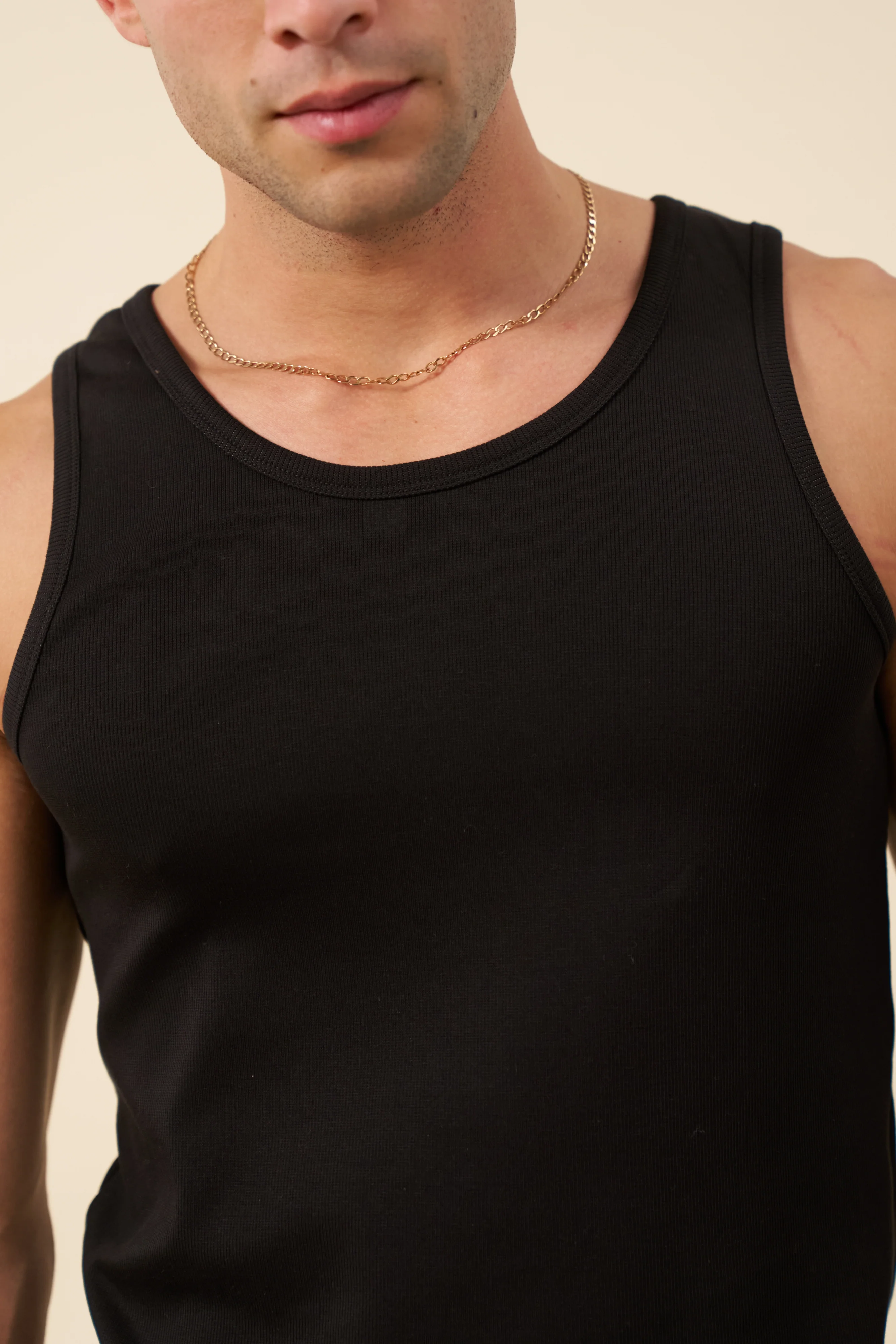 SUSTAIN BLACK RIBBED VEST - Image 4