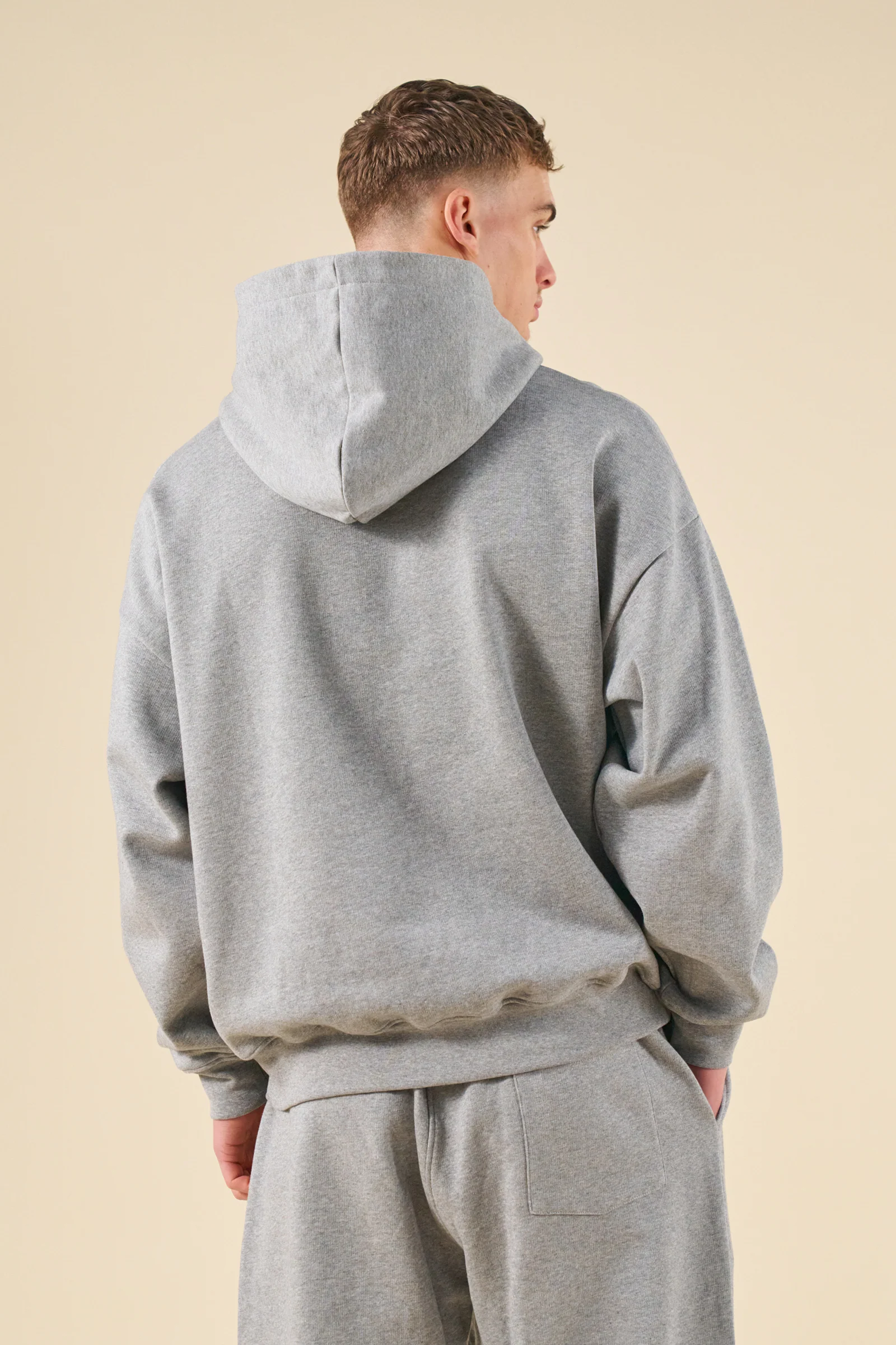 SUSTAIN HEAVY HOODIE - HEATHER GREY - Image 3