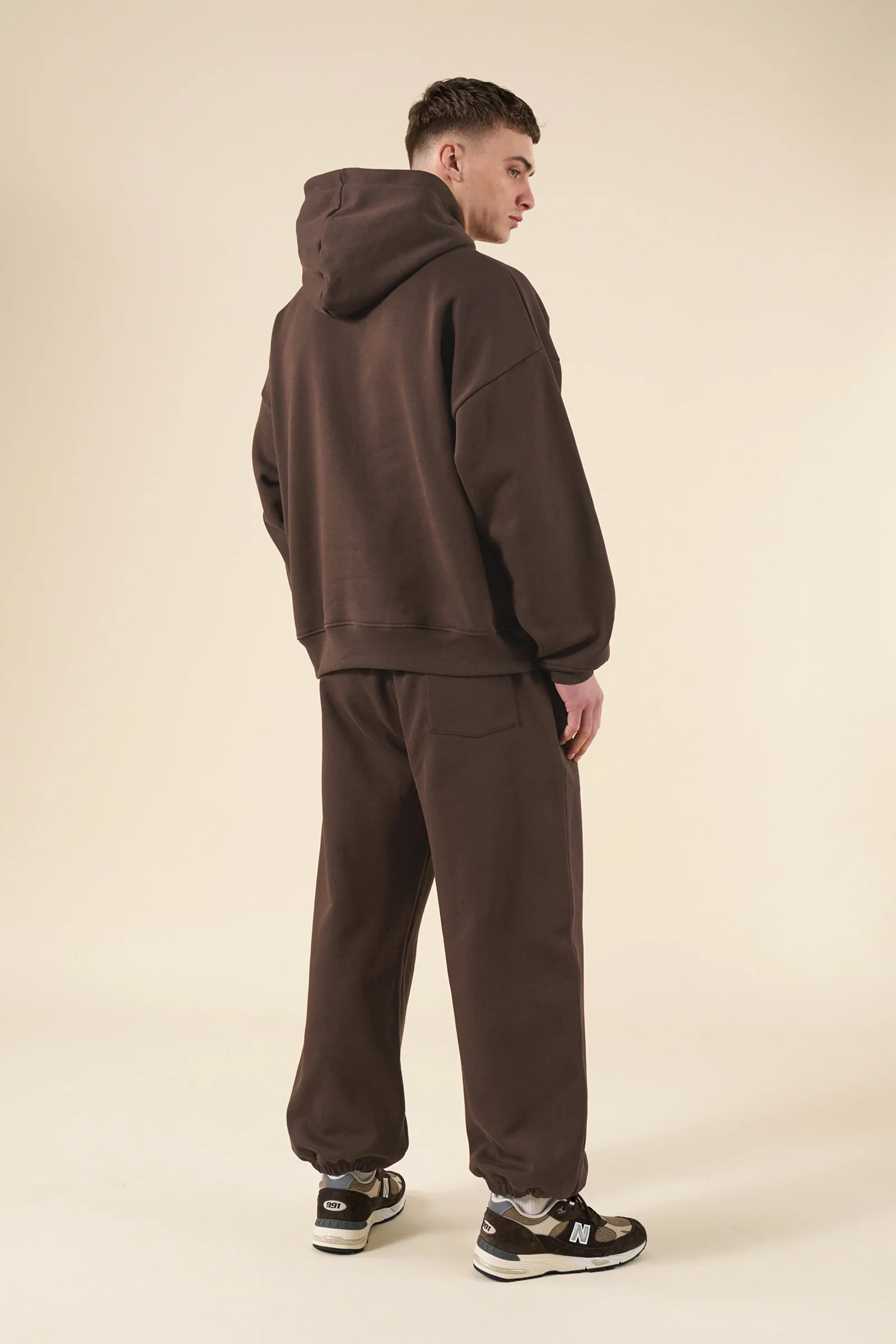 SUSTAIN HEAVY HOODIE & JOGGERS SET - COCOA BROWN - Image 2