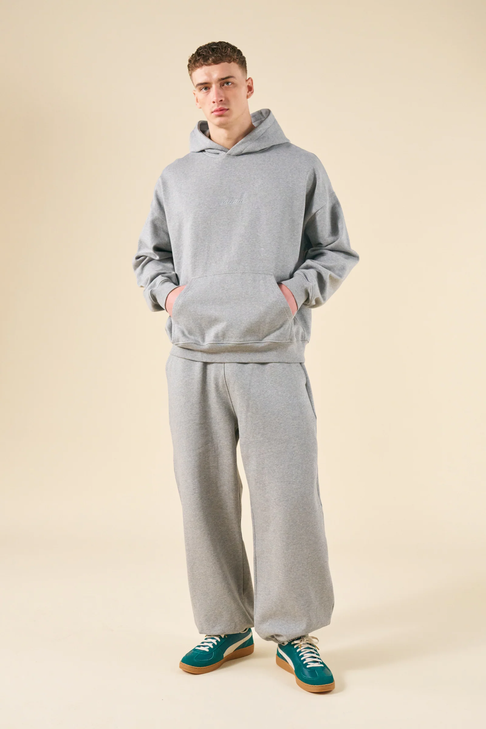 SUSTAIN HEAVY HOODIE & JOGGERS SET - HEATHER GREY
