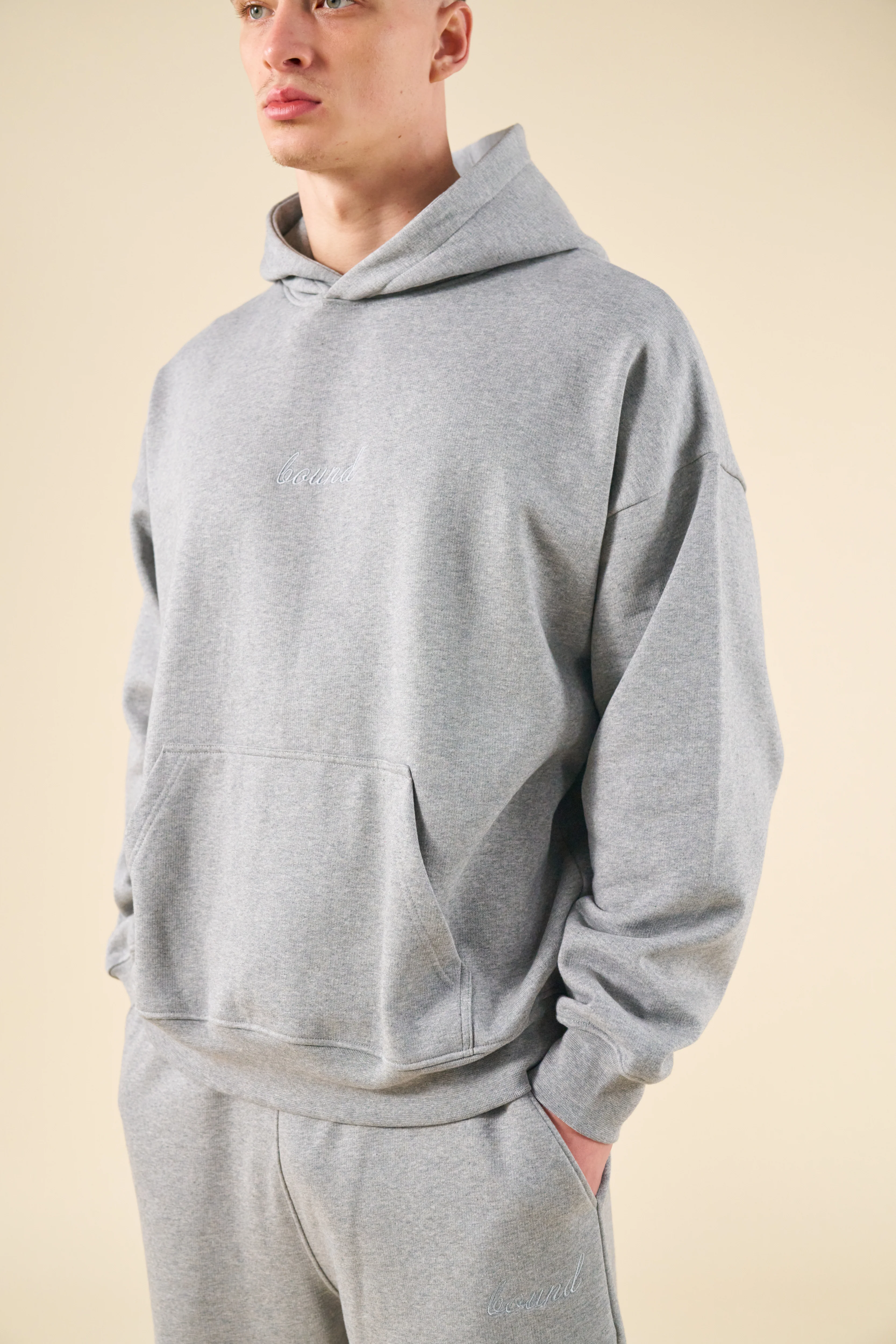 SUSTAIN HEAVY HOODIE - HEATHER GREY - Image 7
