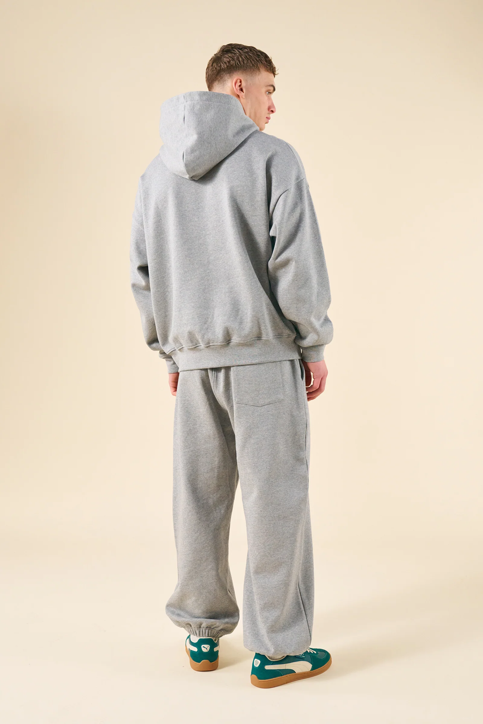 SUSTAIN HEAVY HOODIE & JOGGERS SET - HEATHER GREY - Image 3