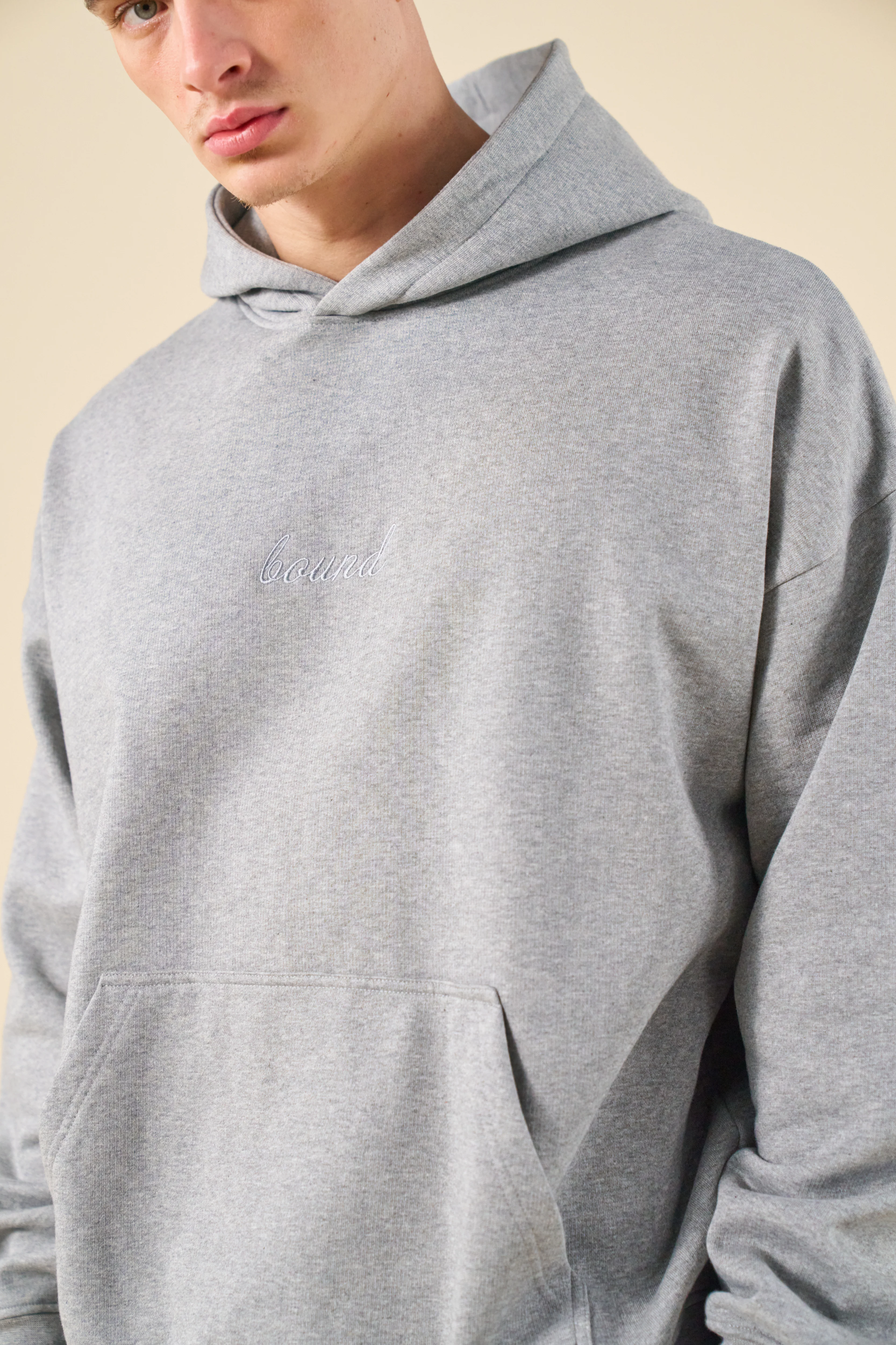 SUSTAIN HEAVY HOODIE - HEATHER GREY - Image 4