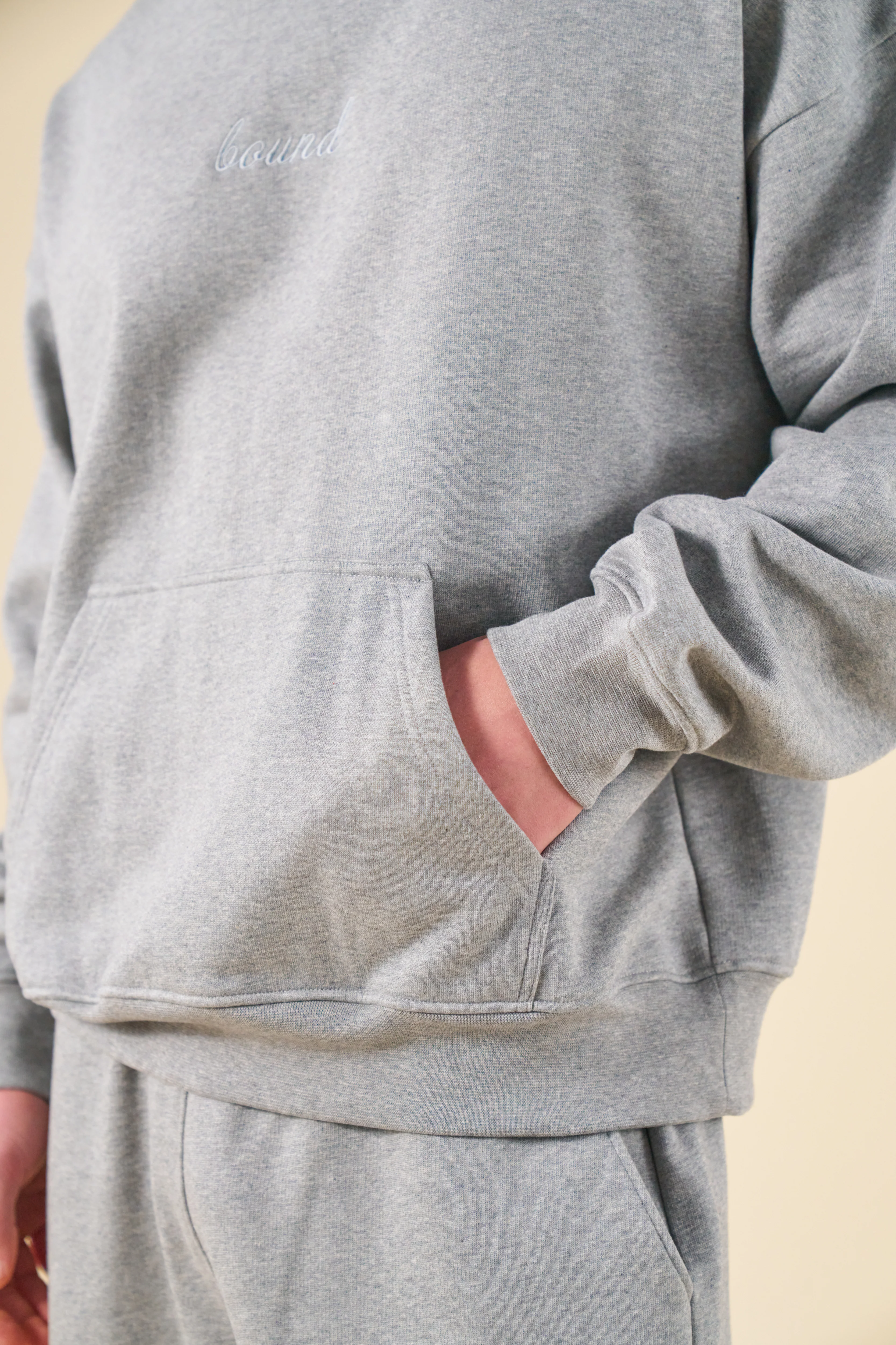 SUSTAIN HEAVY HOODIE - HEATHER GREY - Image 5