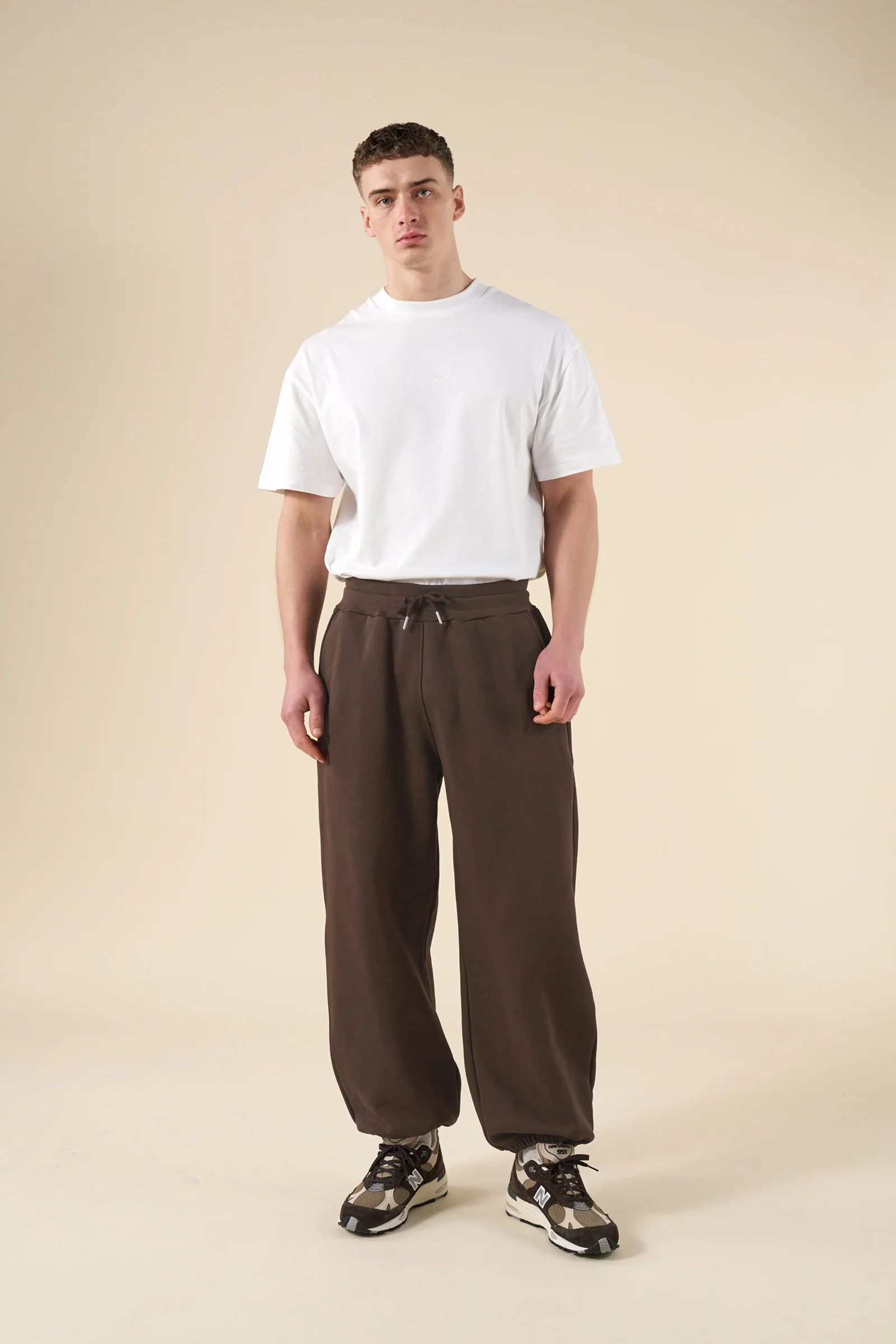 SUSTAIN HEAVY JOGGERS - COCOA BROWN - Image 3