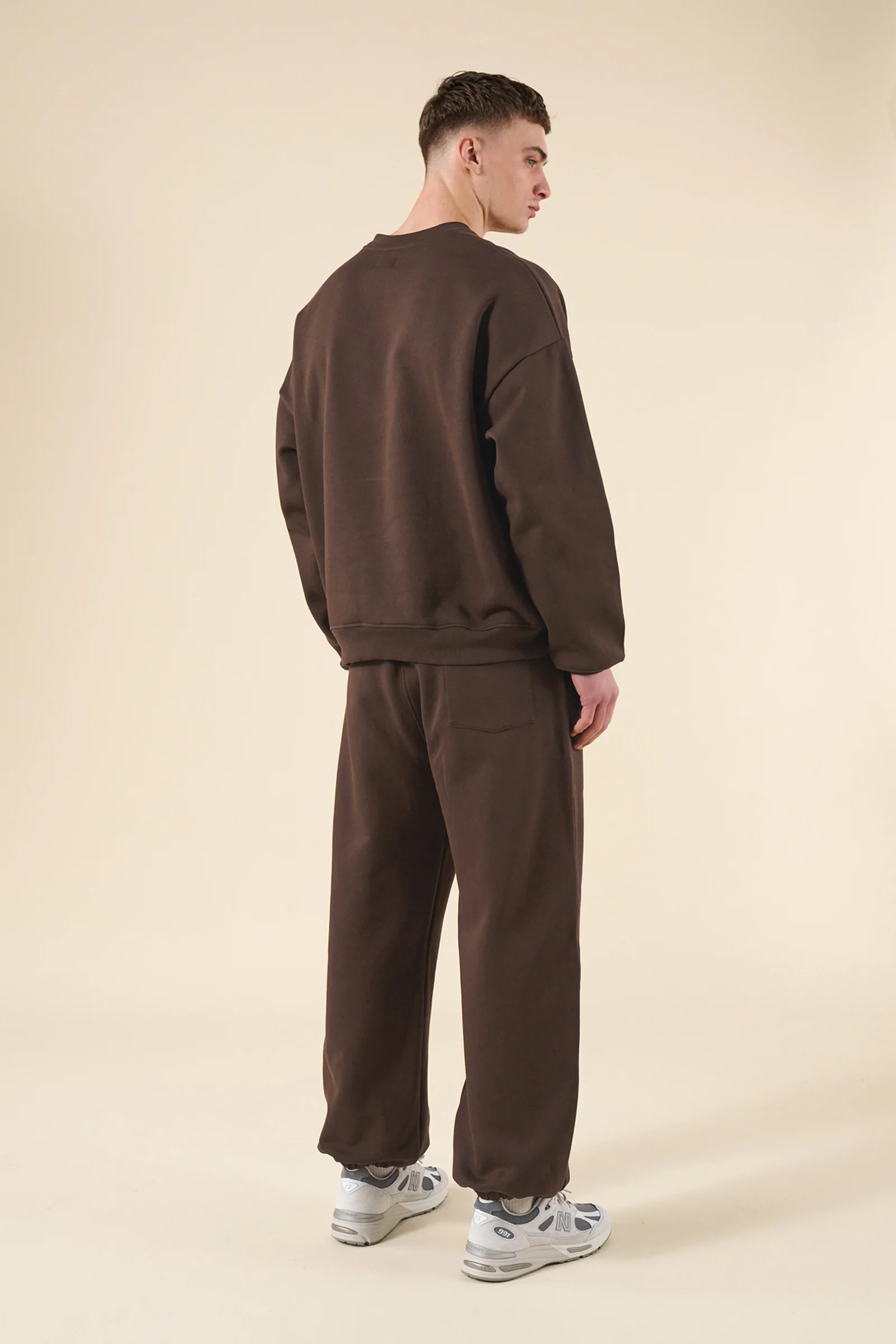 SUSTAIN HEAVY SWEATER & JOGGERS SET - COCOA BROWN - Image 2