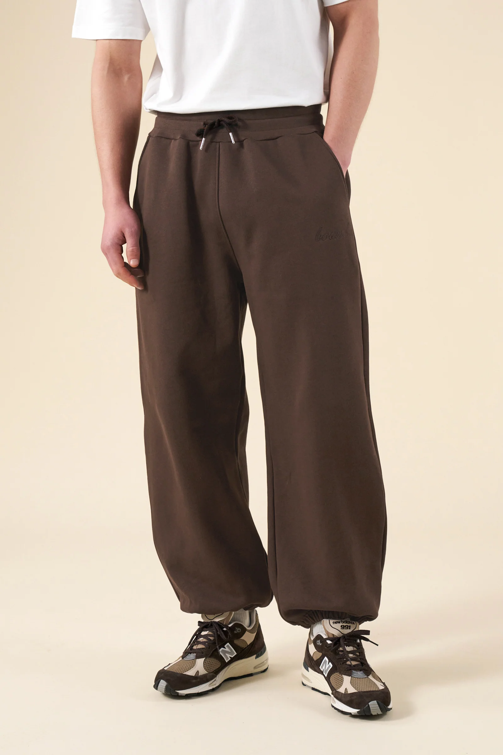 SUSTAIN HEAVY JOGGERS - COCOA BROWN