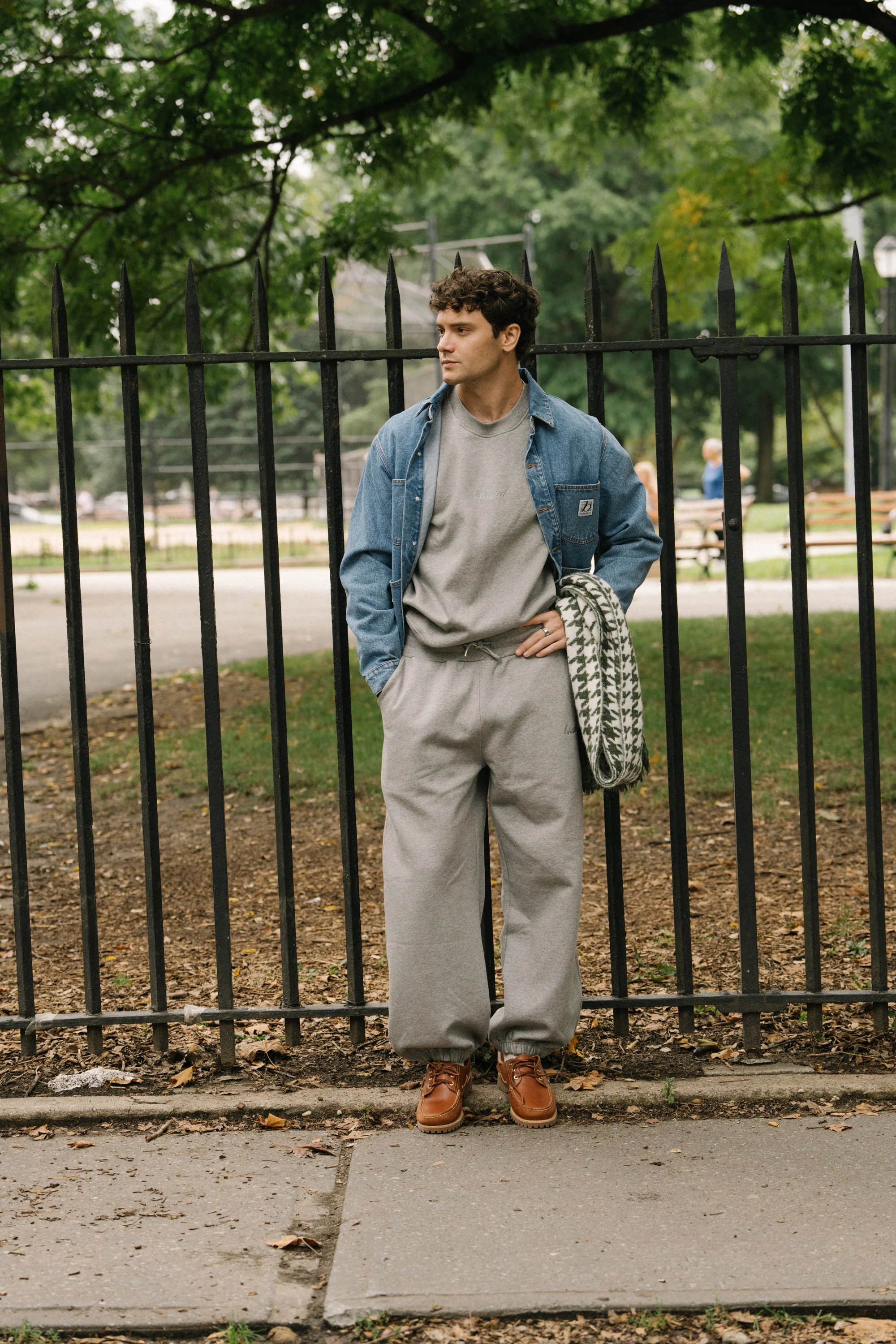 SUSTAIN HEAVY JOGGERS - HEATHER GREY - Image 2