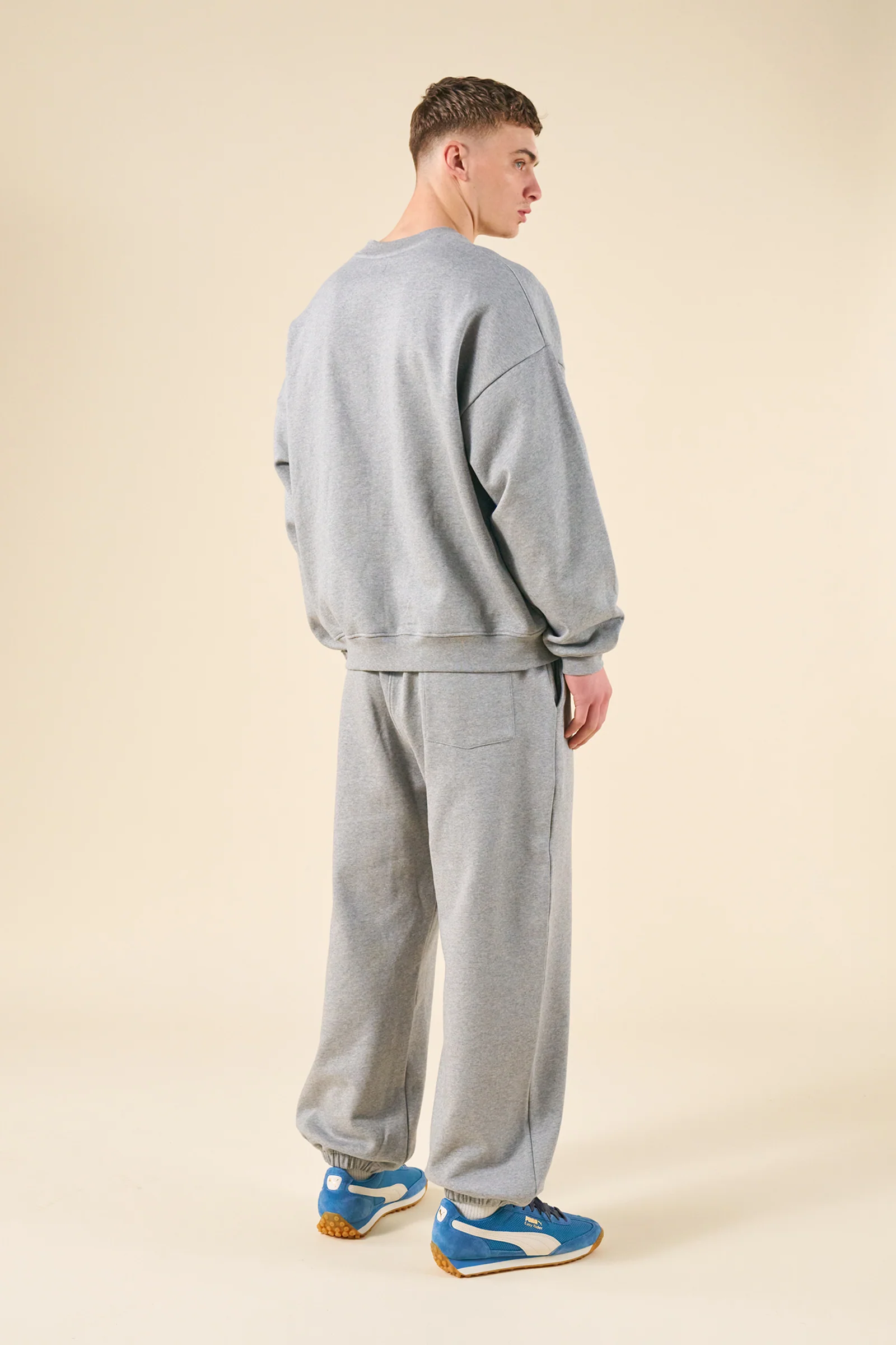 SUSTAIN HEAVY SWEATER & JOGGERS SET - HEATHER GREY - Image 3