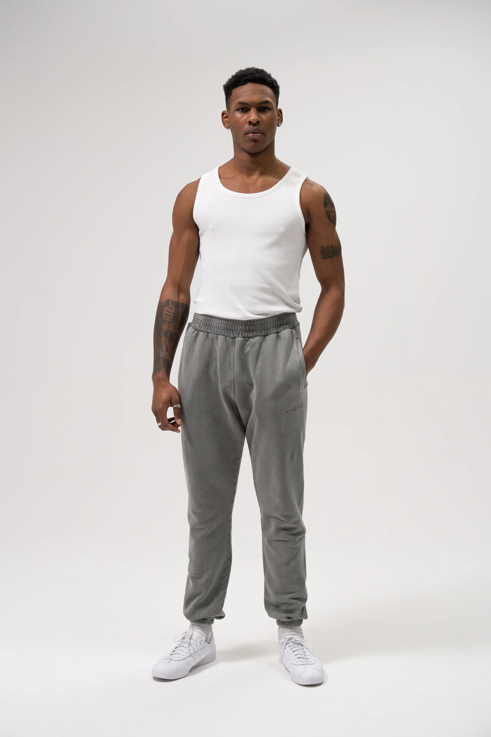 SUSTAIN RIBBED VEST TWIN PACK - WHITE/BLACK - Image 5