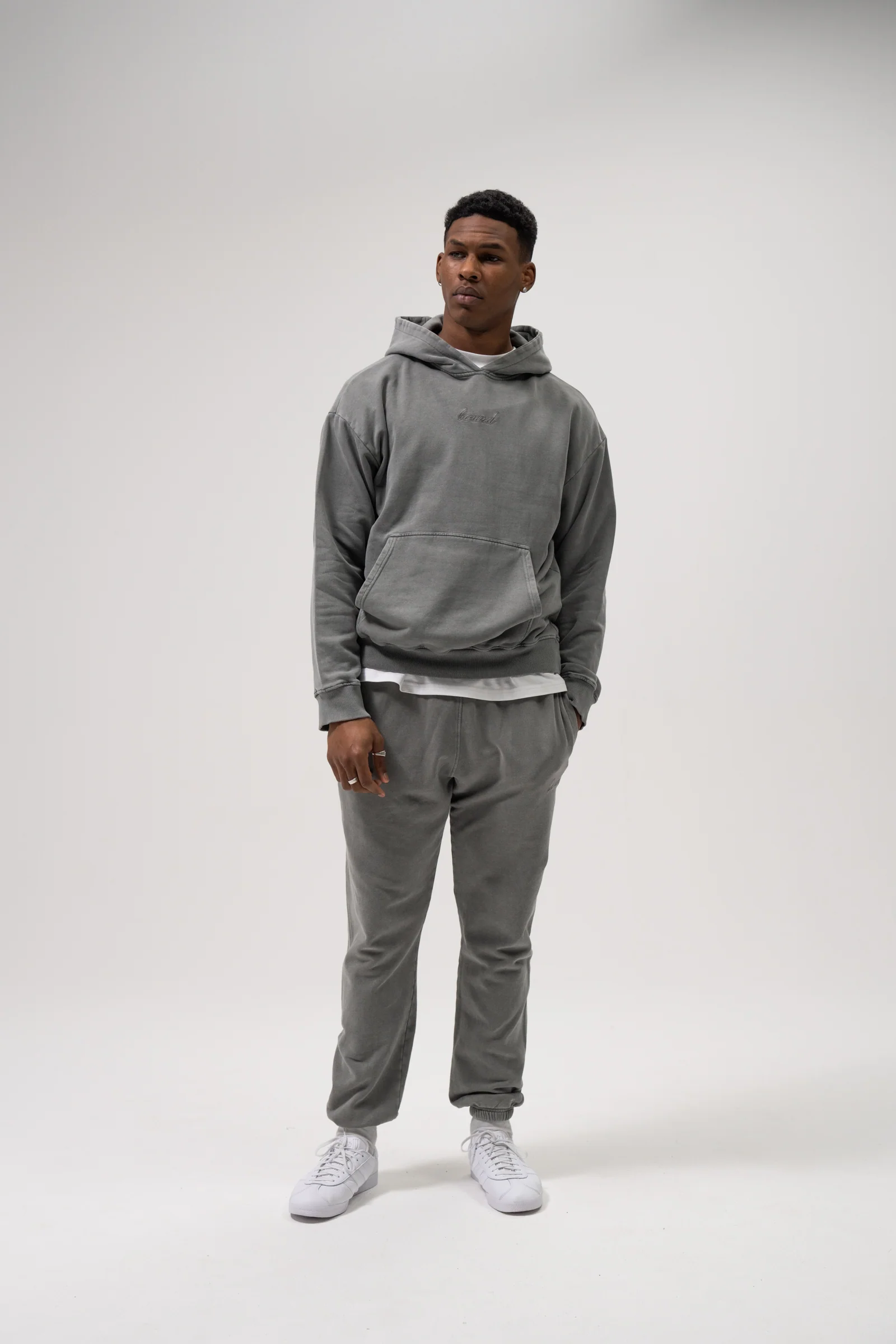 SUSTAIN WASHED GREY HOODIE - Image 2