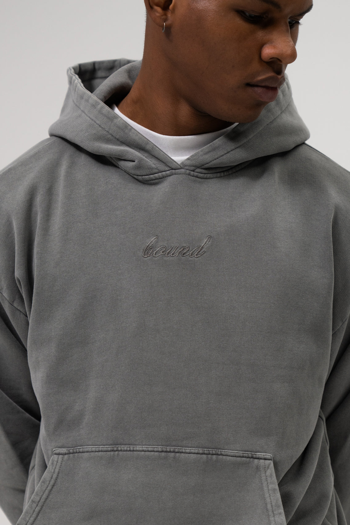 SUSTAIN WASHED GREY HOODIE - Image 4