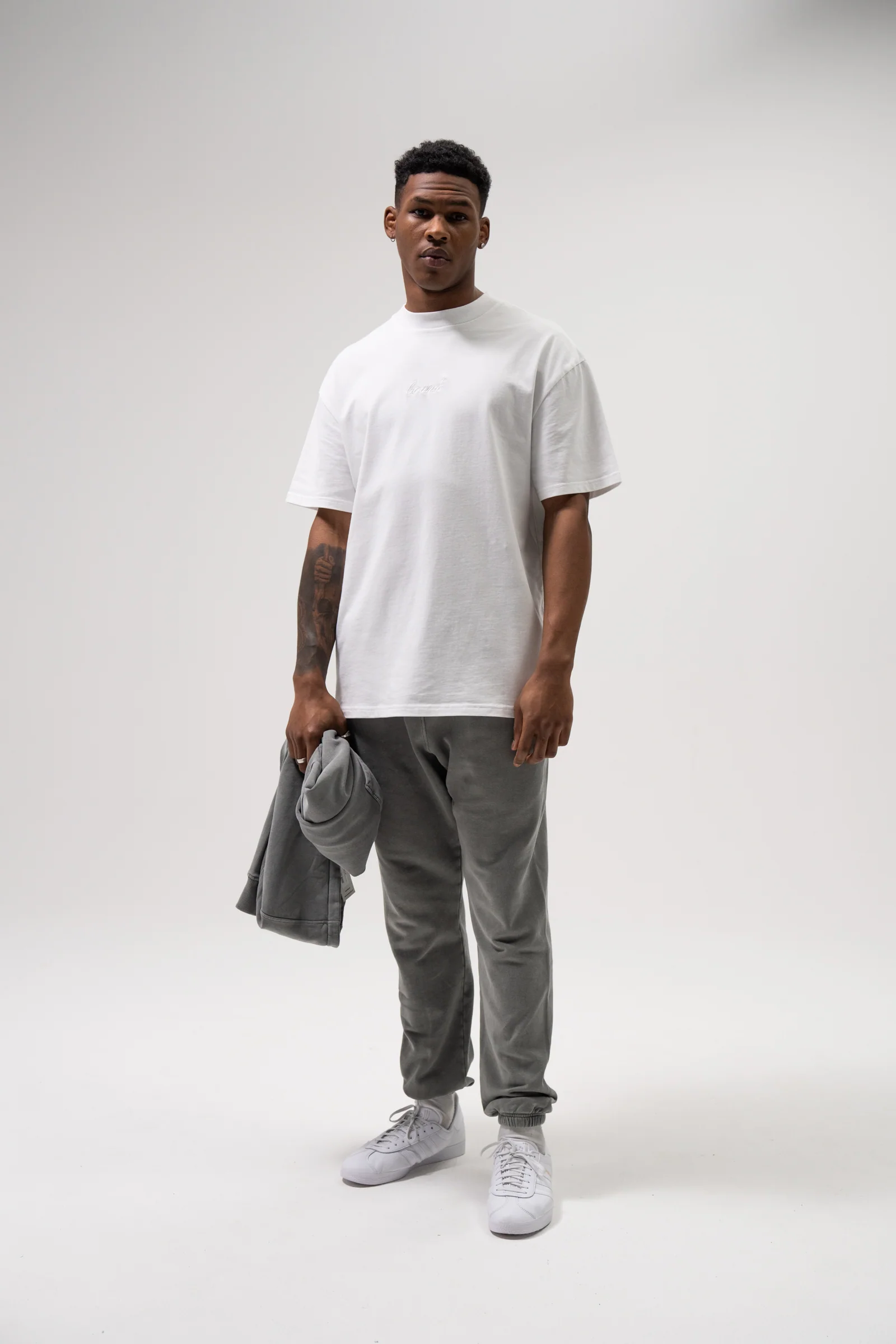 SUSTAIN WASHED GREY JOGGERS - Image 2