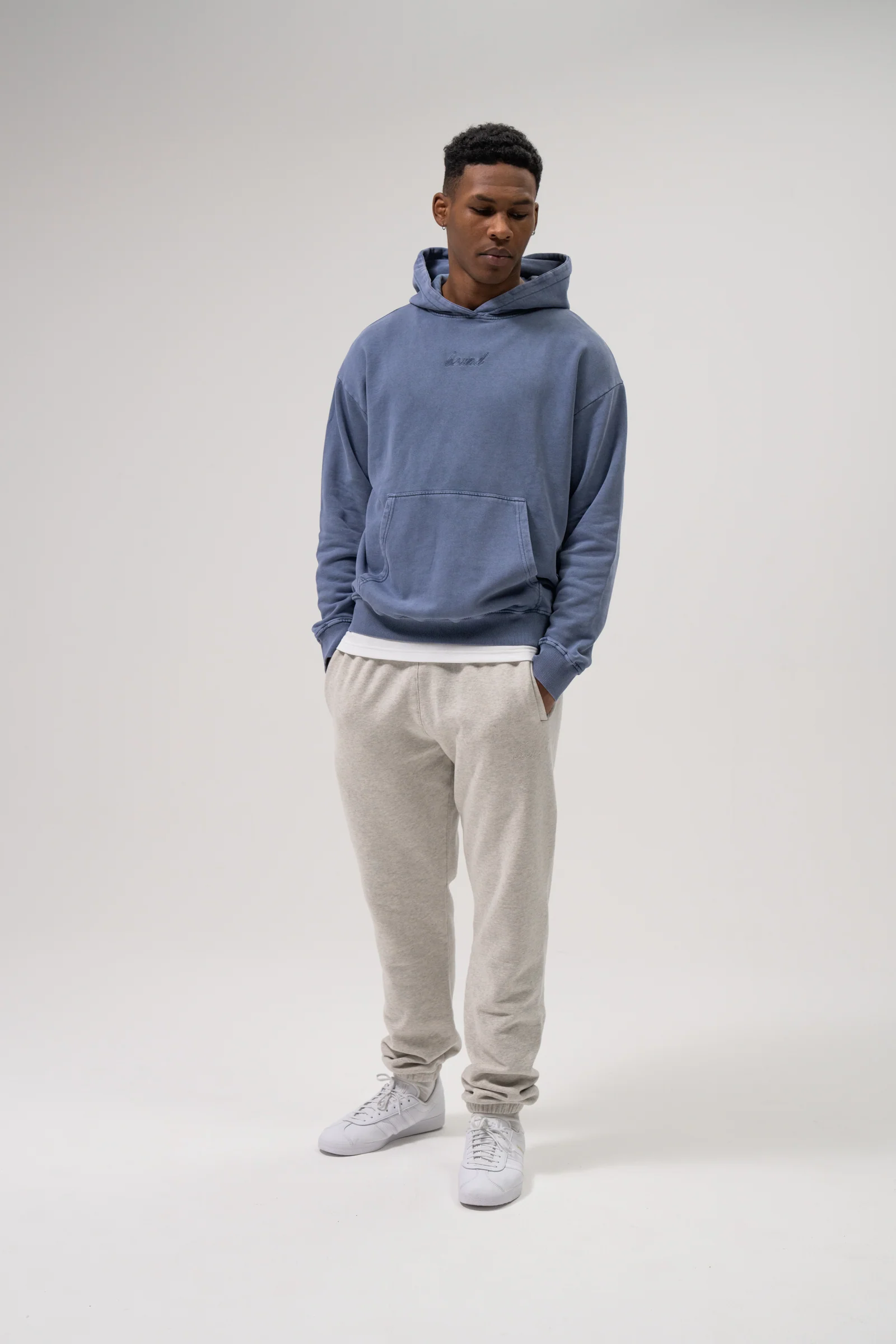 SUSTAIN WASHED BLUE HOODIE - Image 2