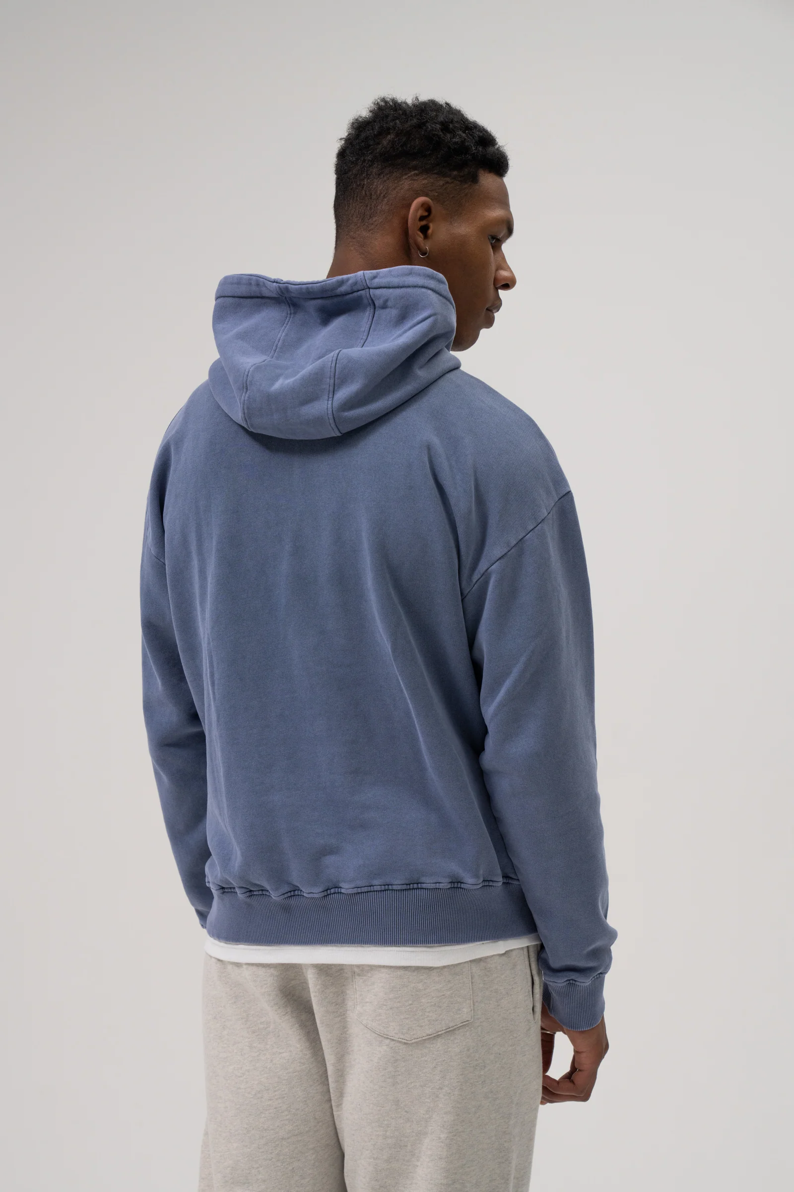 SUSTAIN WASHED BLUE HOODIE - Image 3