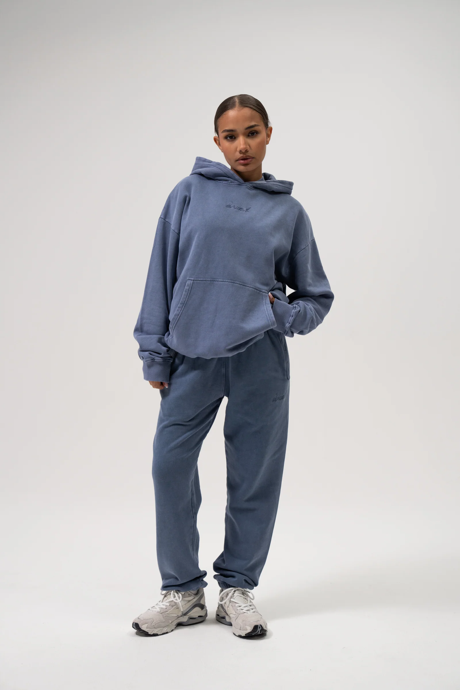 SUSTAIN WASHED BLUE HOODIE - Image 6