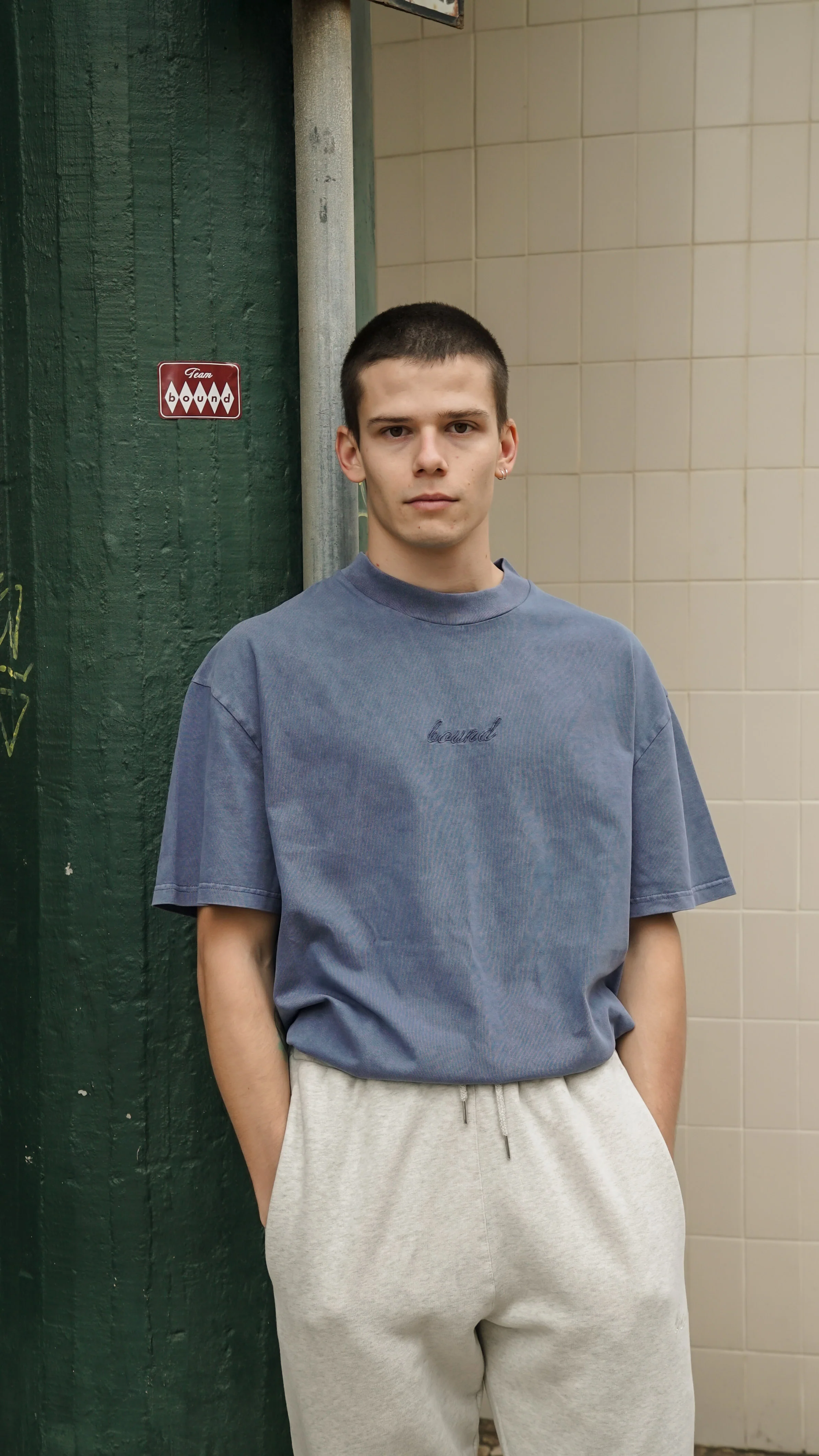 SUSTAIN WASHED BLUE TEE - Image 7