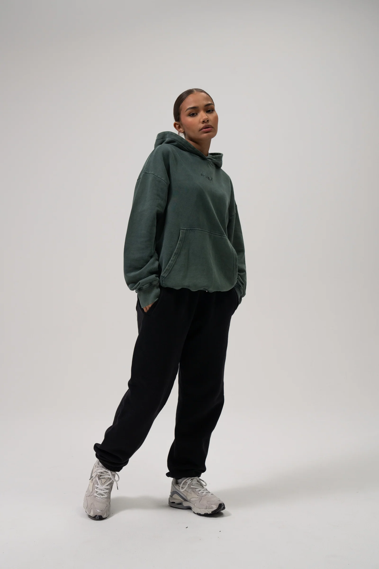 SUSTAIN WASHED GREEN HOODIE - Image 7