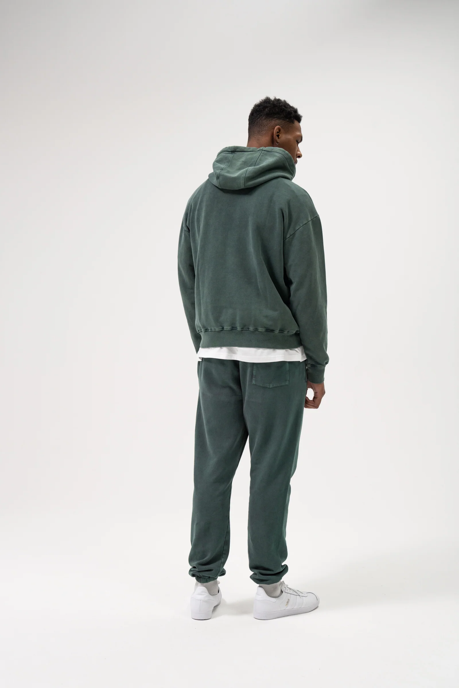 SUSTAIN WASHED GREEN HOODIE & JOGGERS SET - Image 4