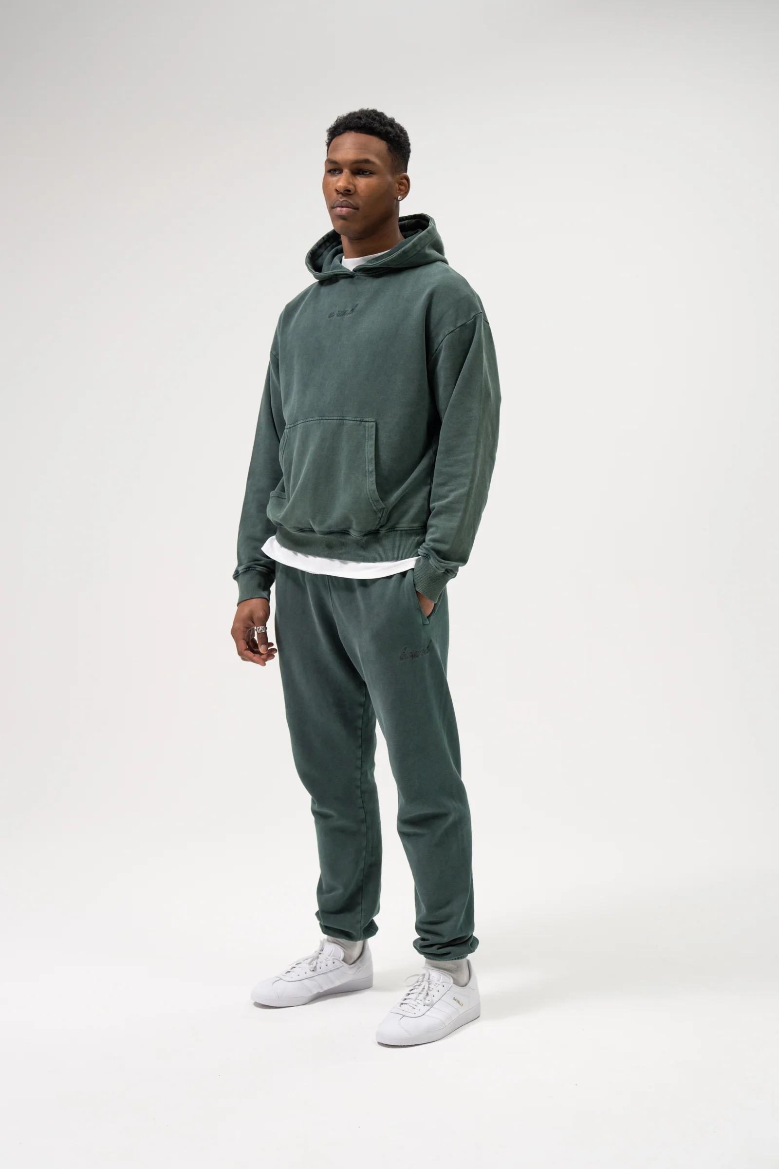 SUSTAIN WASHED GREEN JOGGERS - Image 2