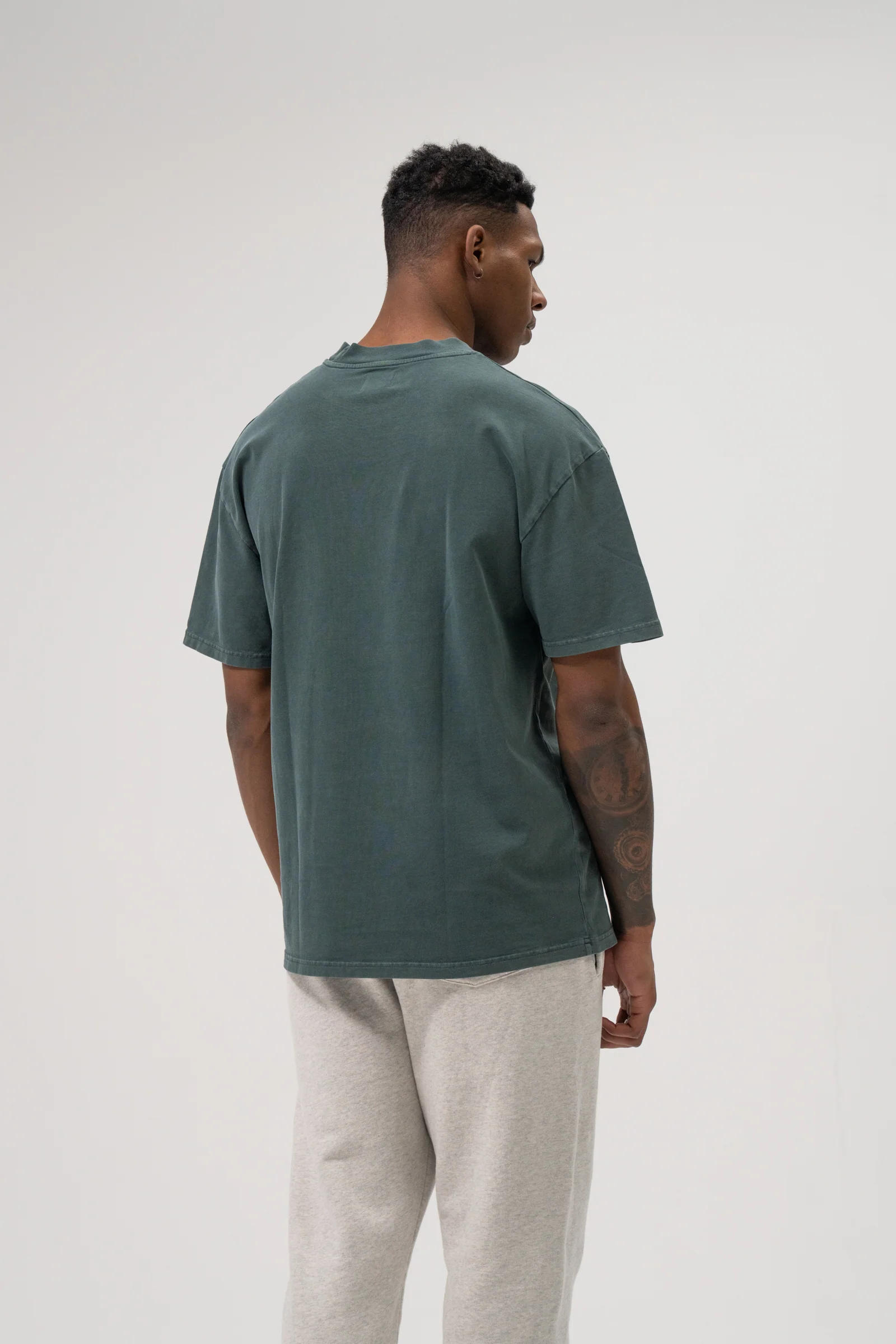 SUSTAIN WASHED GREEN TEE - Image 3