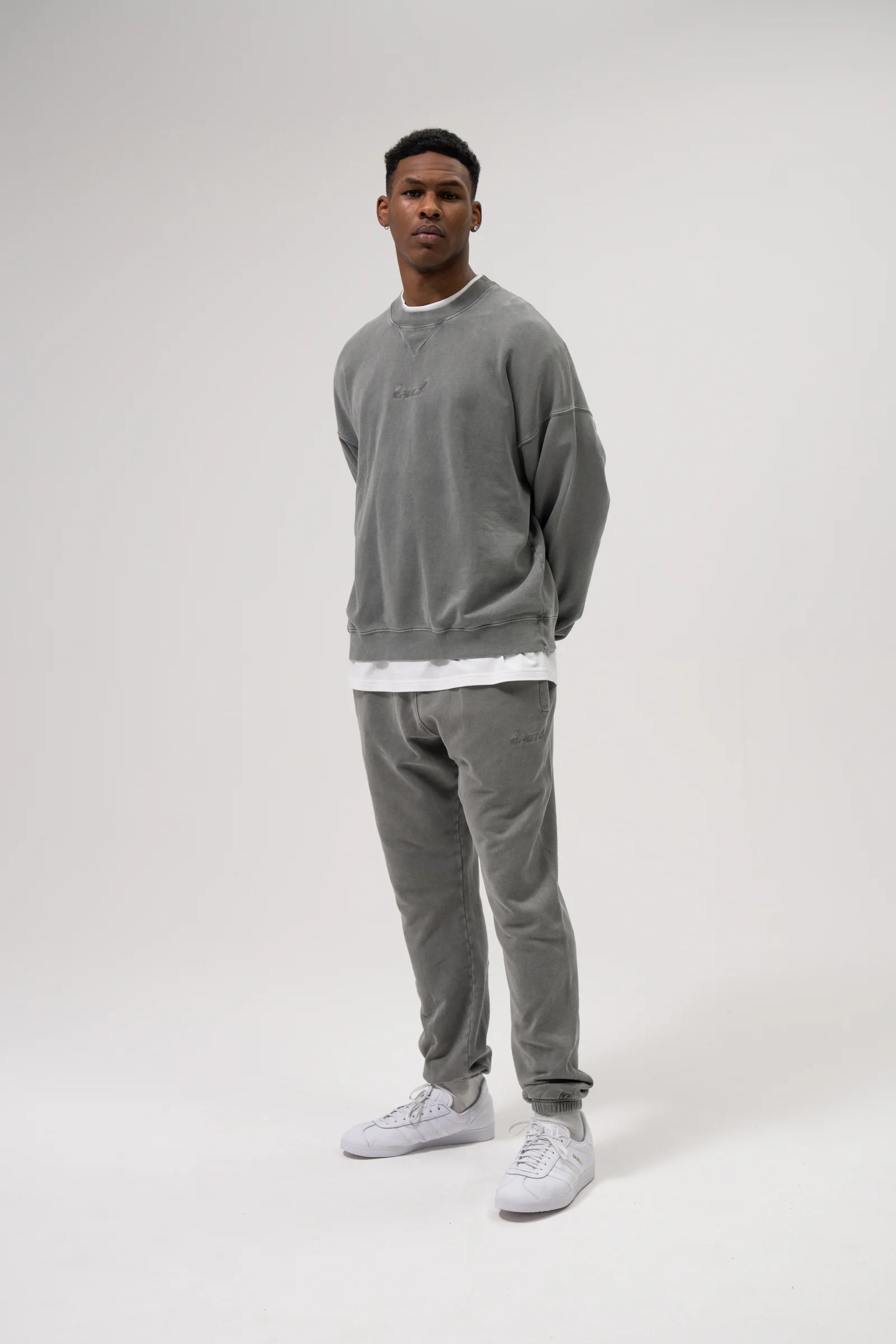 SUSTAIN WASHED GREY SWEATER & JOGGERS SET - Image 2