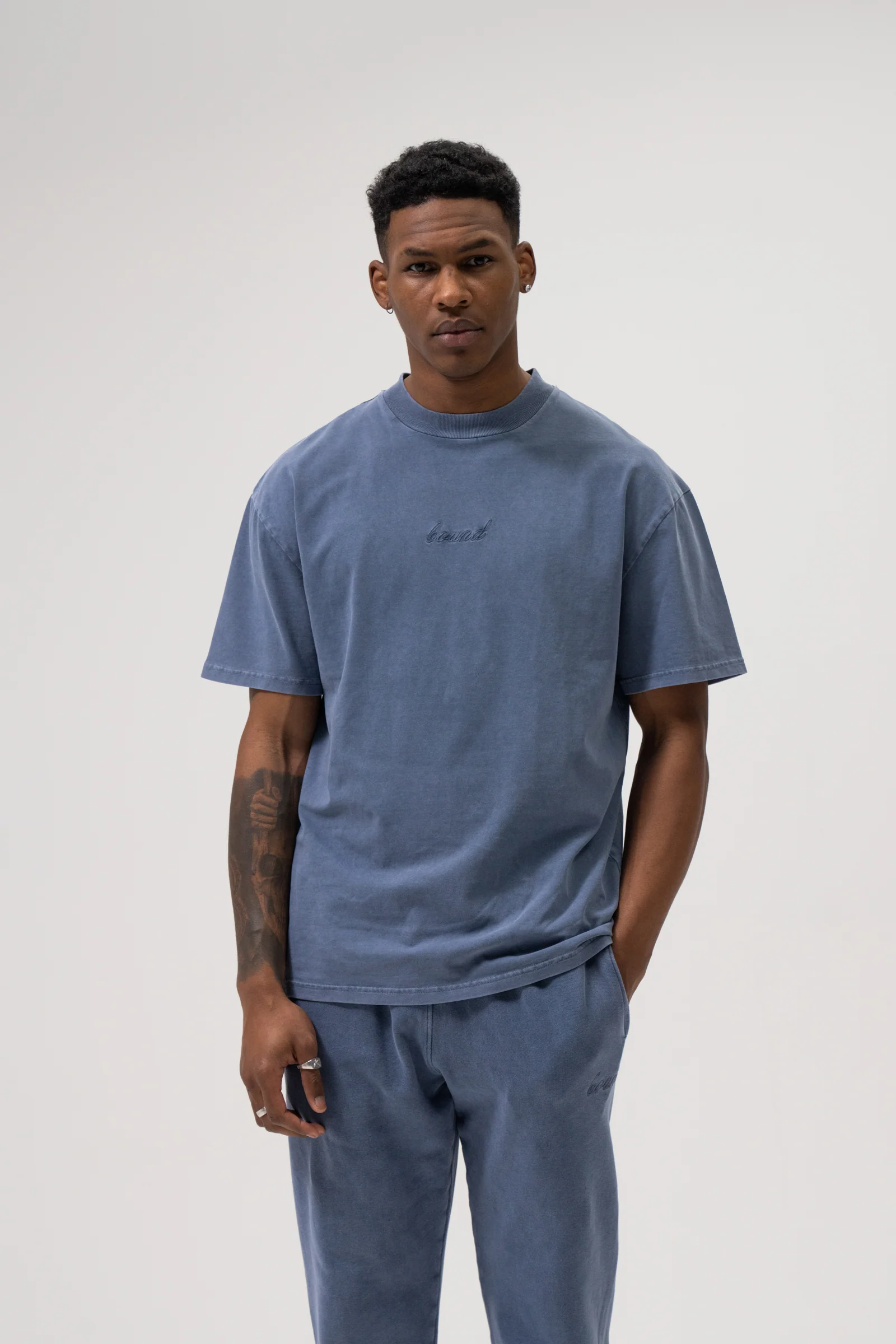 SUSTAIN WASHED TEE TWIN PACK - BLUE/GREEN - Image 2