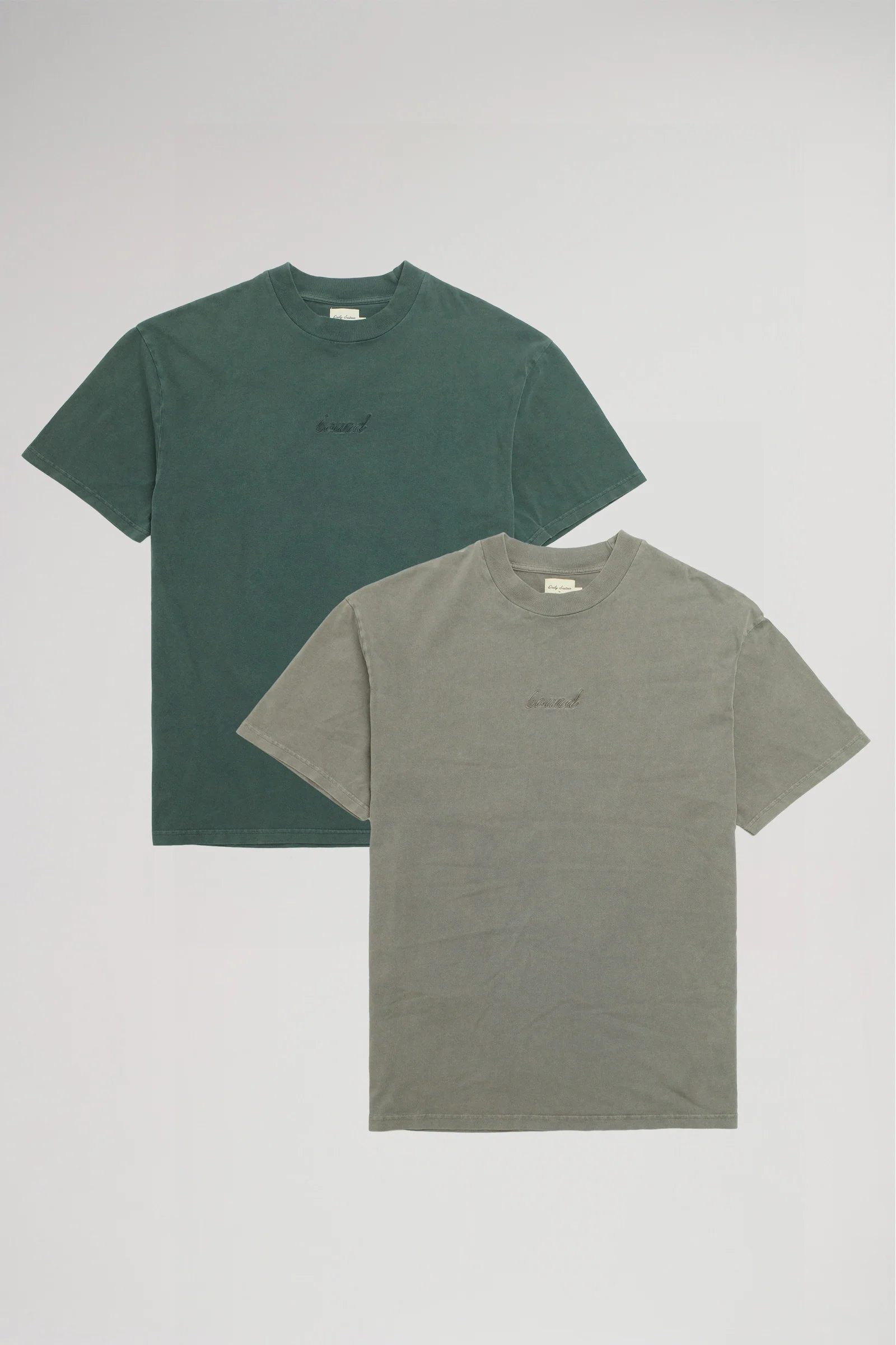 SUSTAIN WASHED TEE TWIN PACK - GREEN/GREY