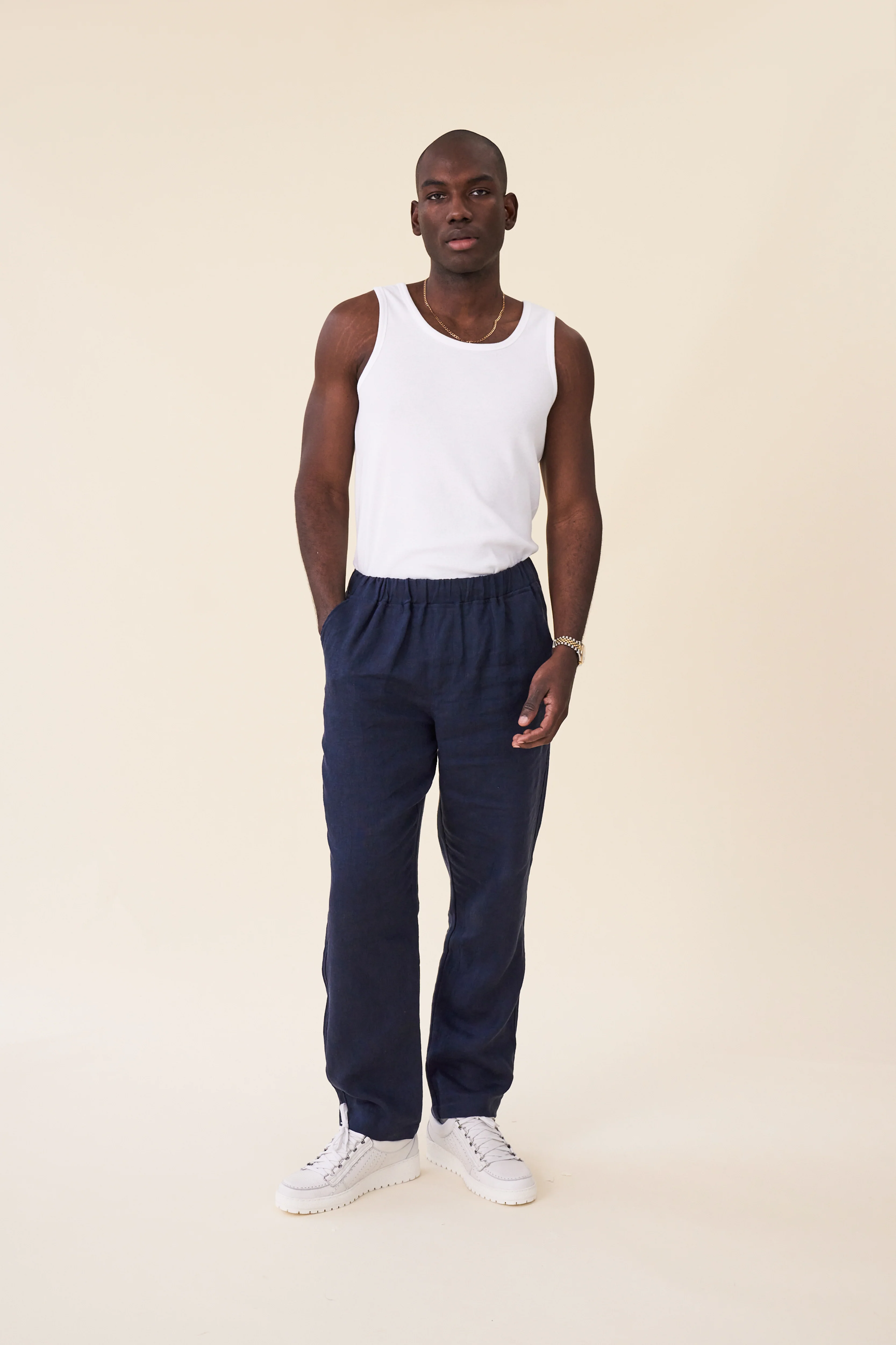 SUSTAIN WHITE RIBBED VEST - Image 4