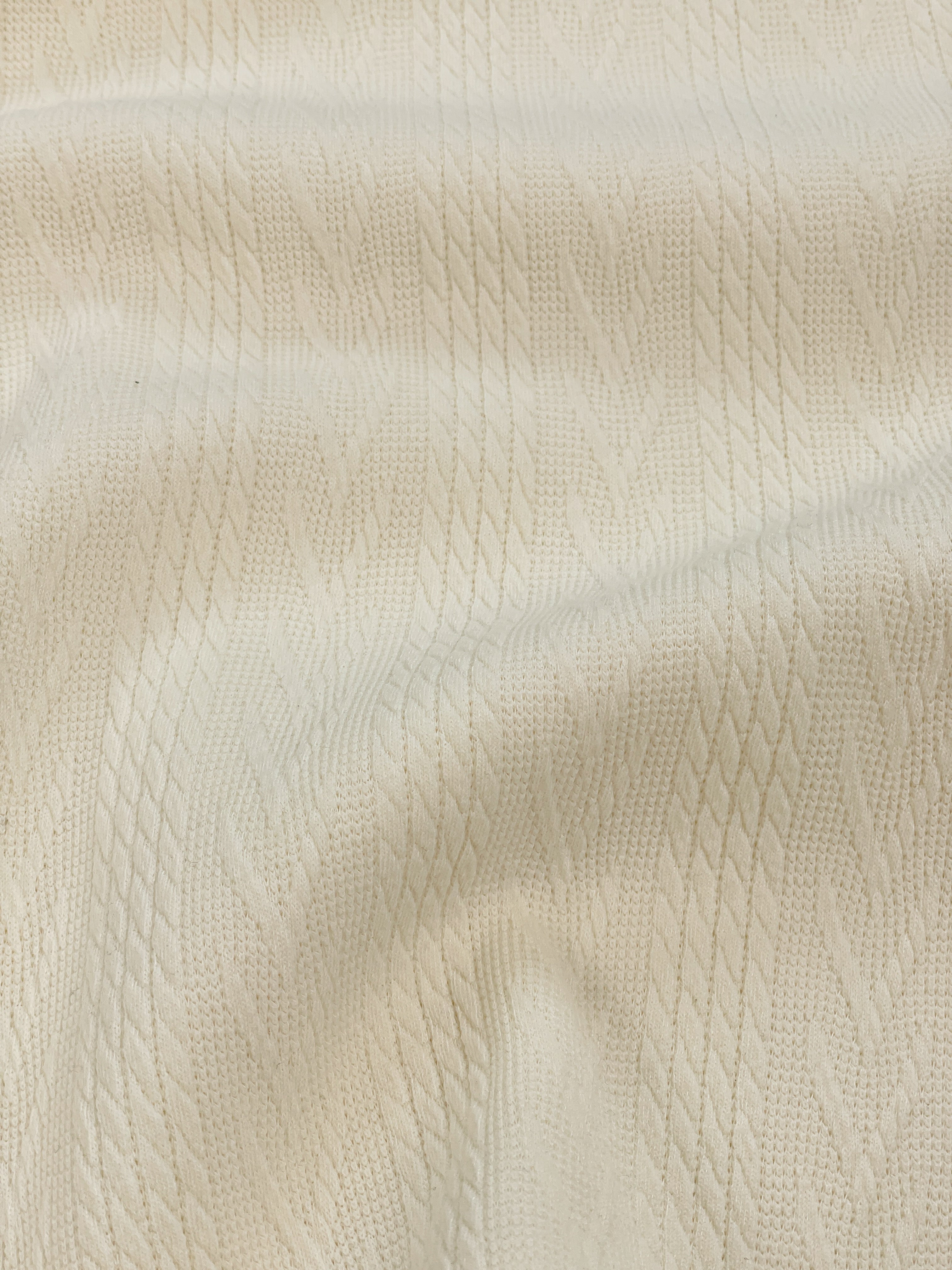 TENNIS CABLE TEXTURE POLO - ECRU - Image 10
