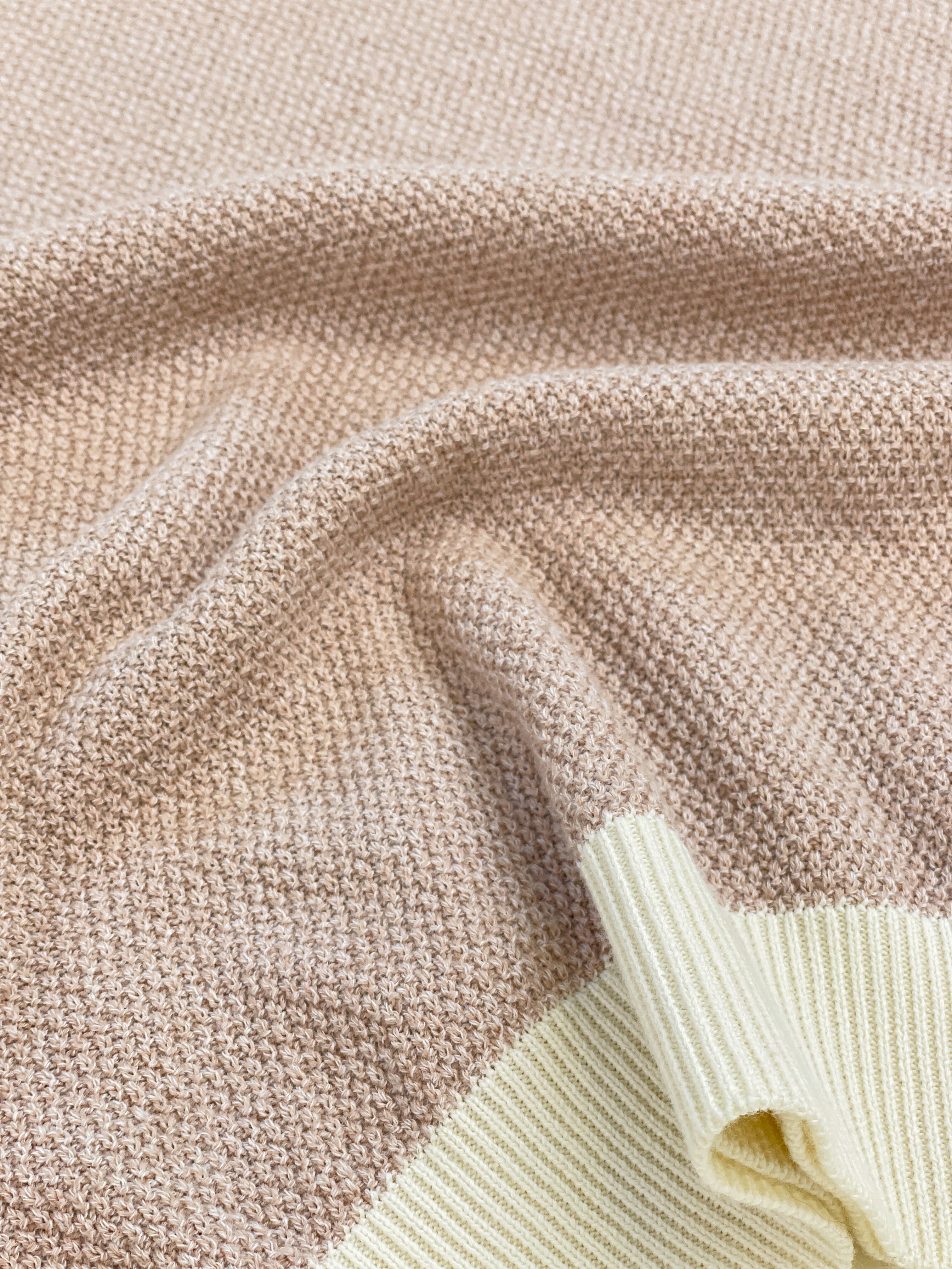 TEXTURED KNIT POLO - OATMEAL - Image 7