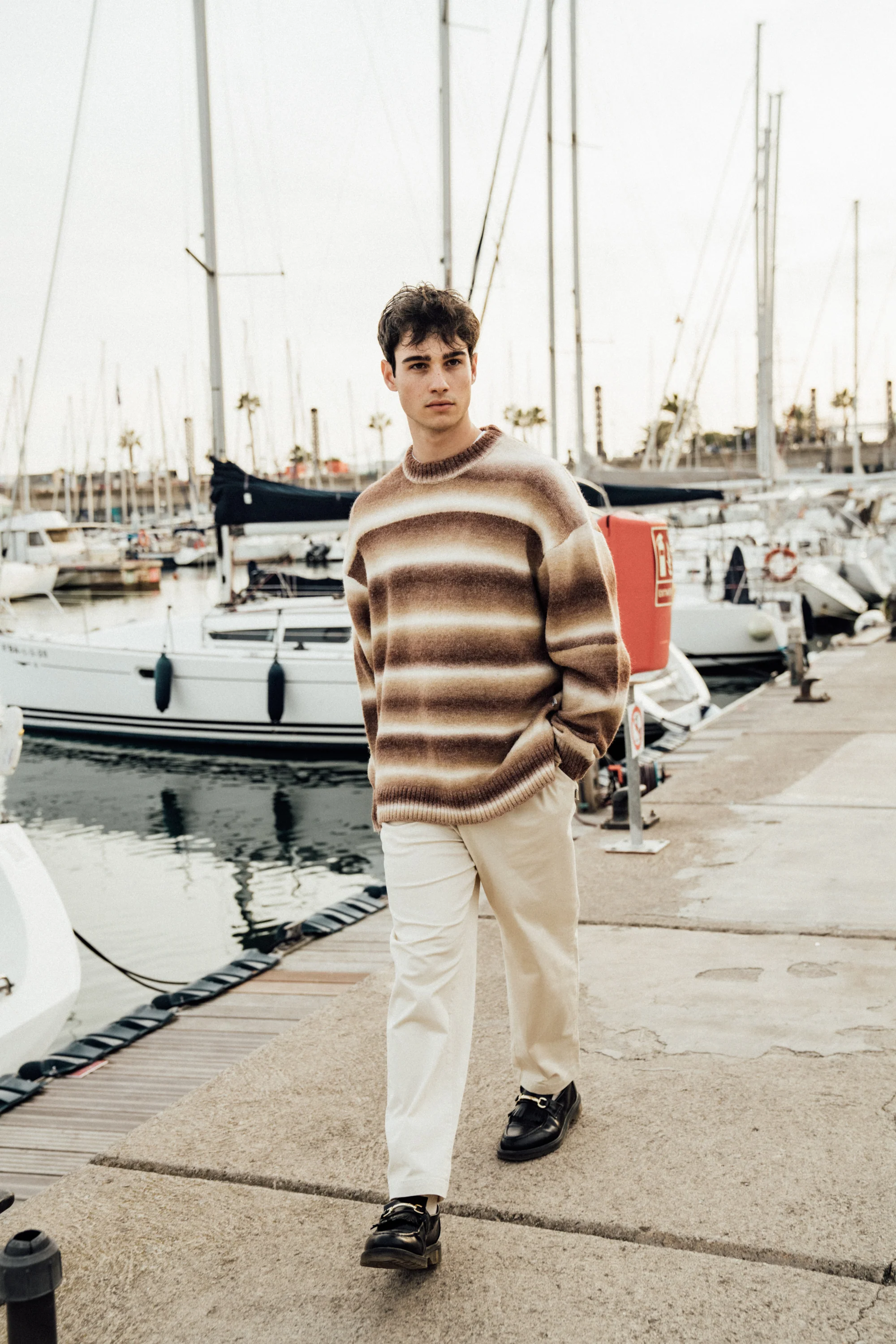 TOFFEE GRADIENT KNIT SWEATER - Image 7