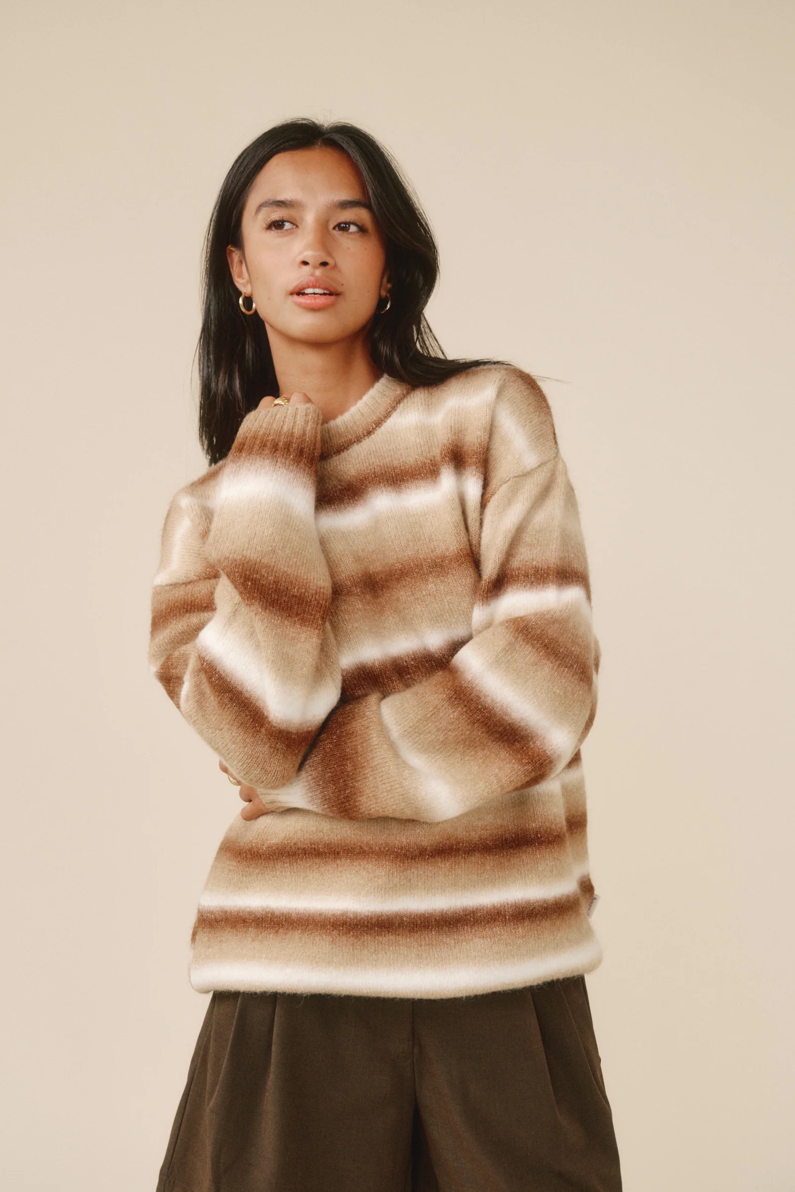 TOFFEE GRADIENT KNIT SWEATER - Image 8