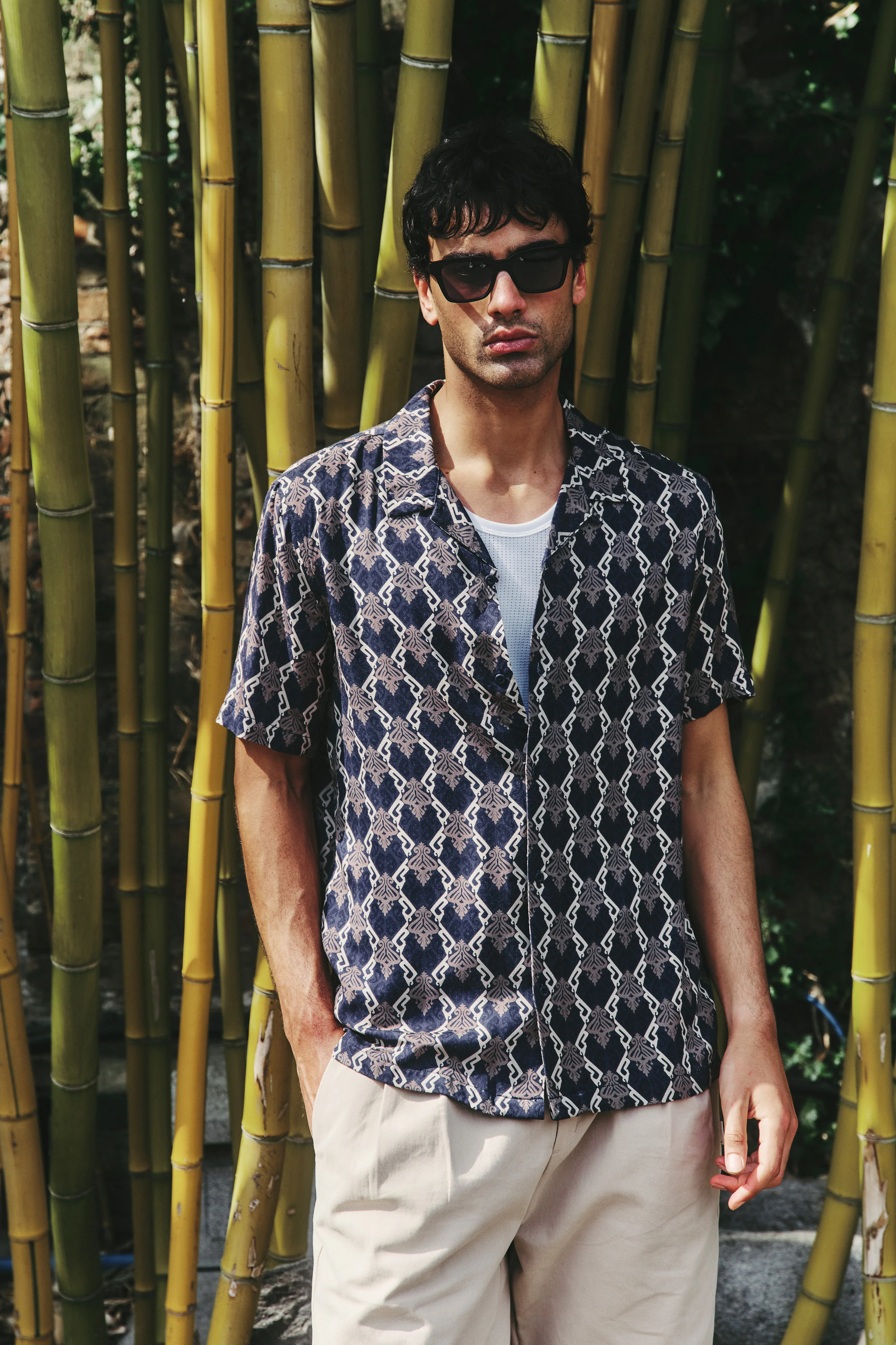 TONY PATTERNED RAYON SHIRT - Image 2