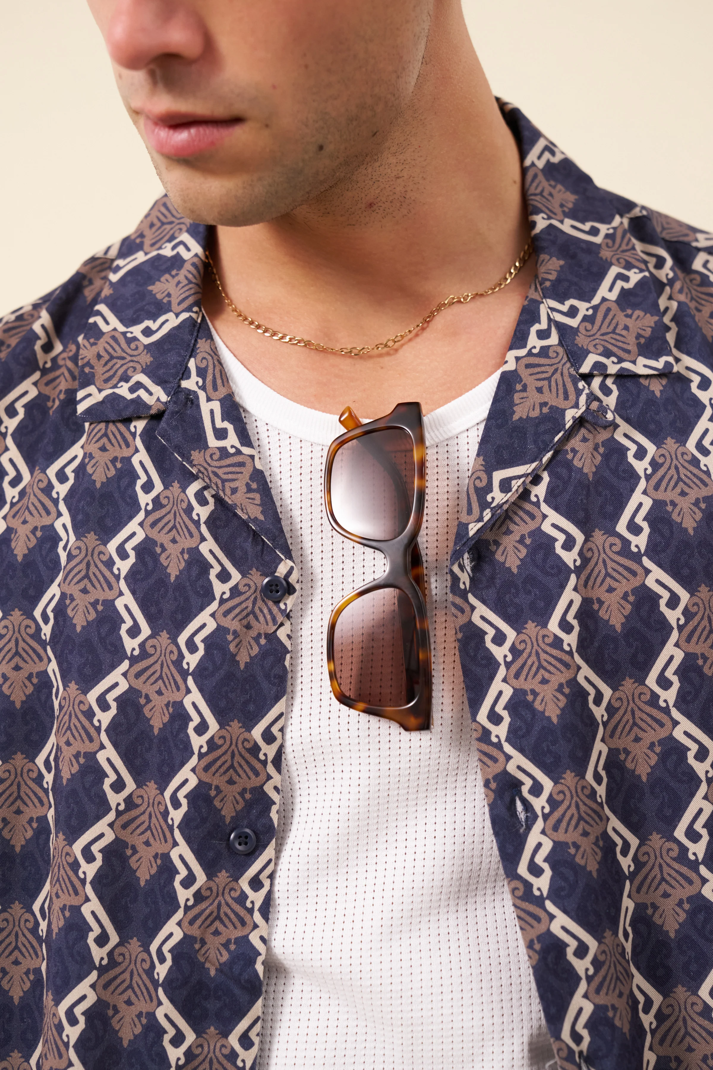 TONY PATTERNED RAYON SHIRT - Image 4