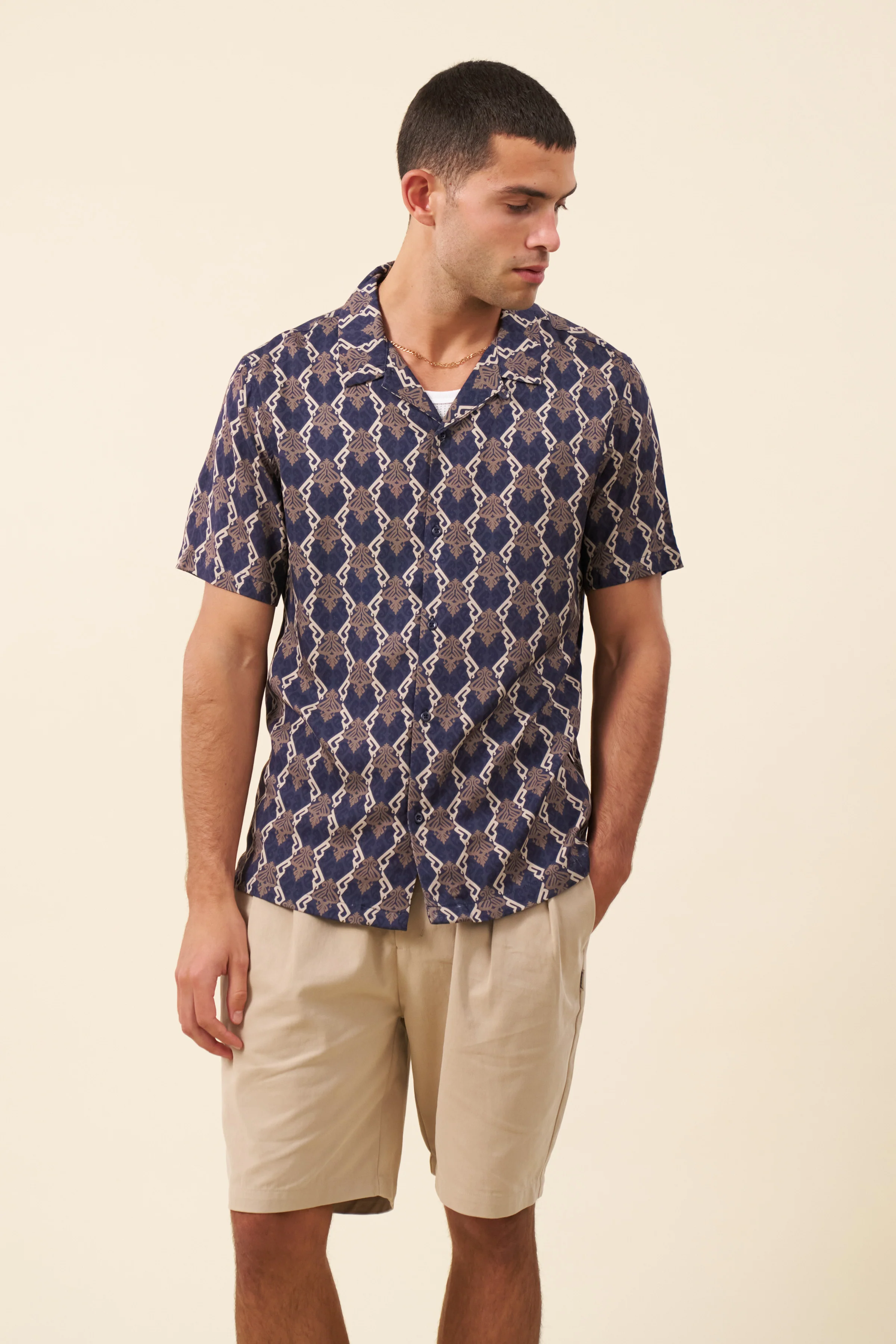 TONY PATTERNED RAYON SHIRT - Image 6