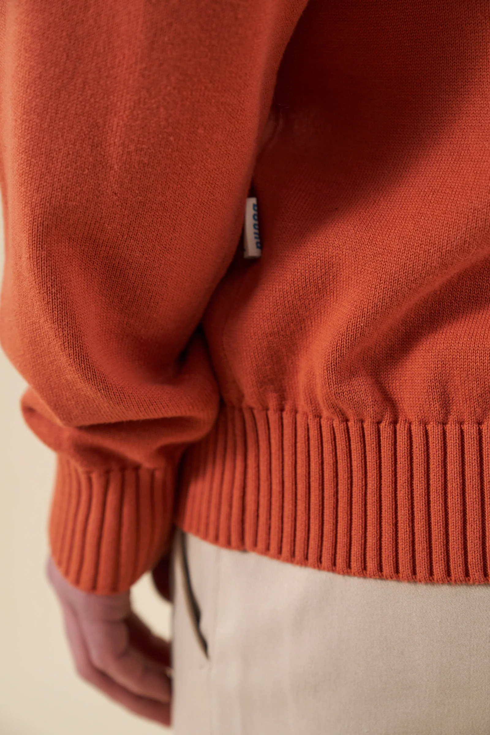 TROPEZ KNIT POLO SWEATER - ORANGE - Image 8