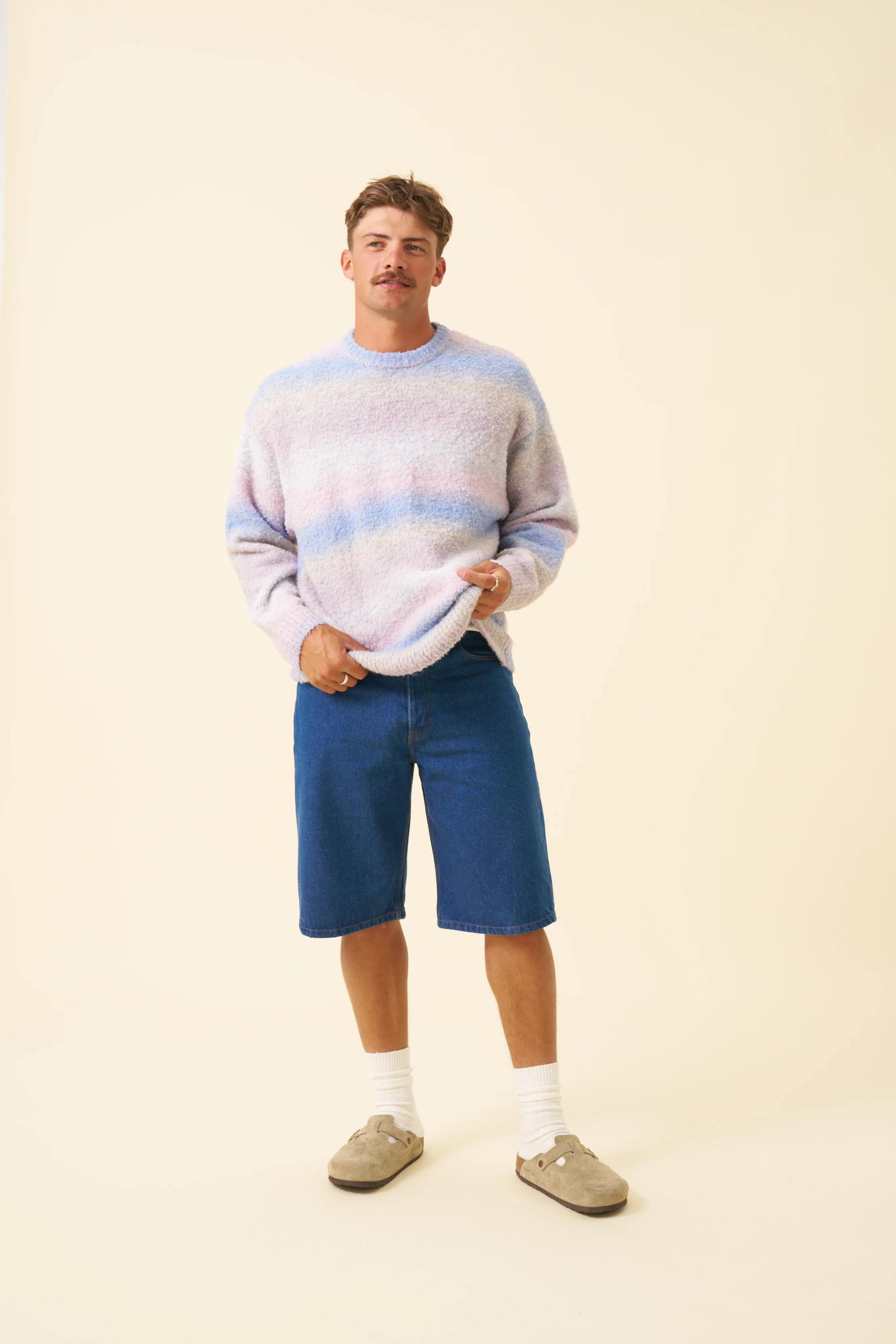 UNION DENIM JORTS - MID BLUE - Image 12